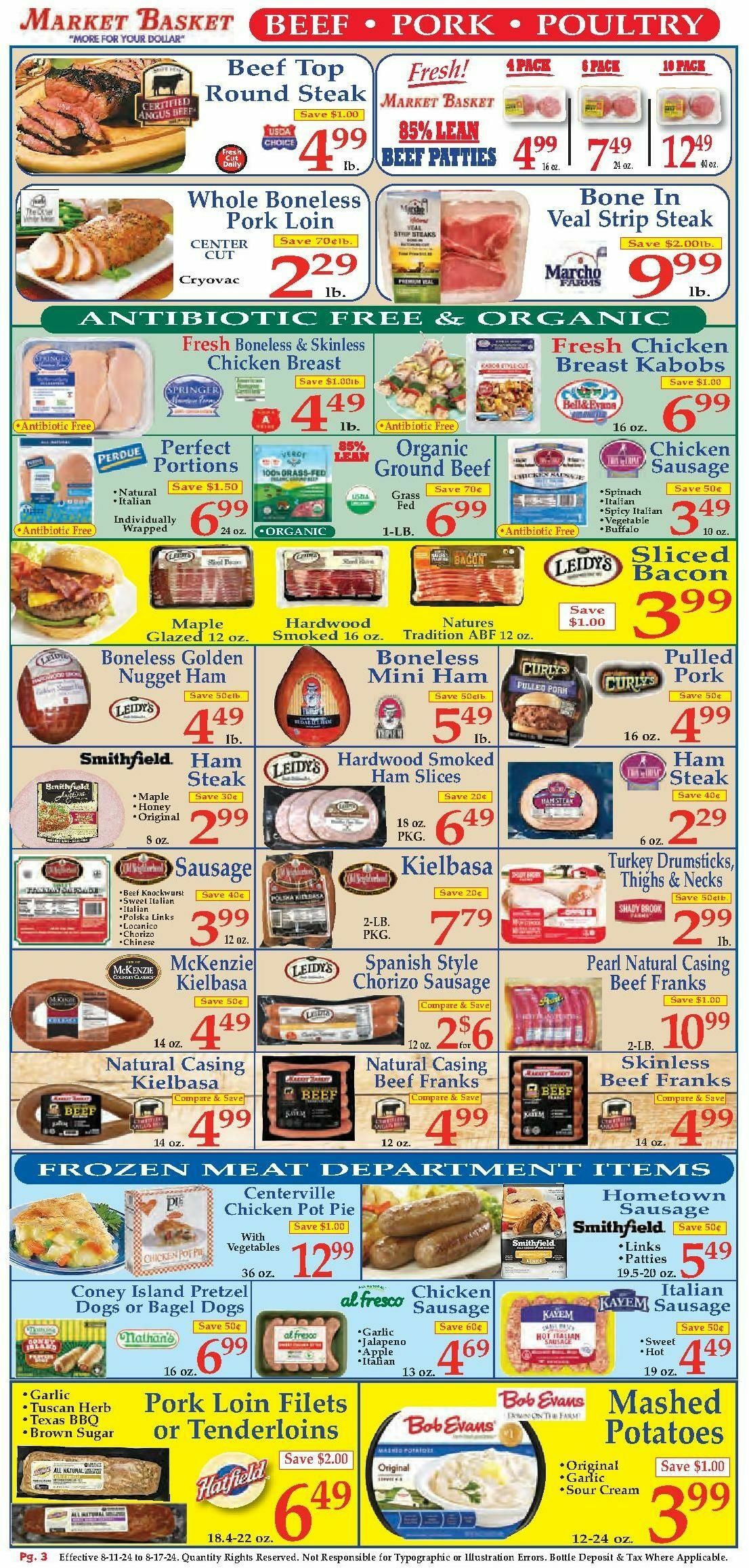 Market Basket Weekly Ad from August 11