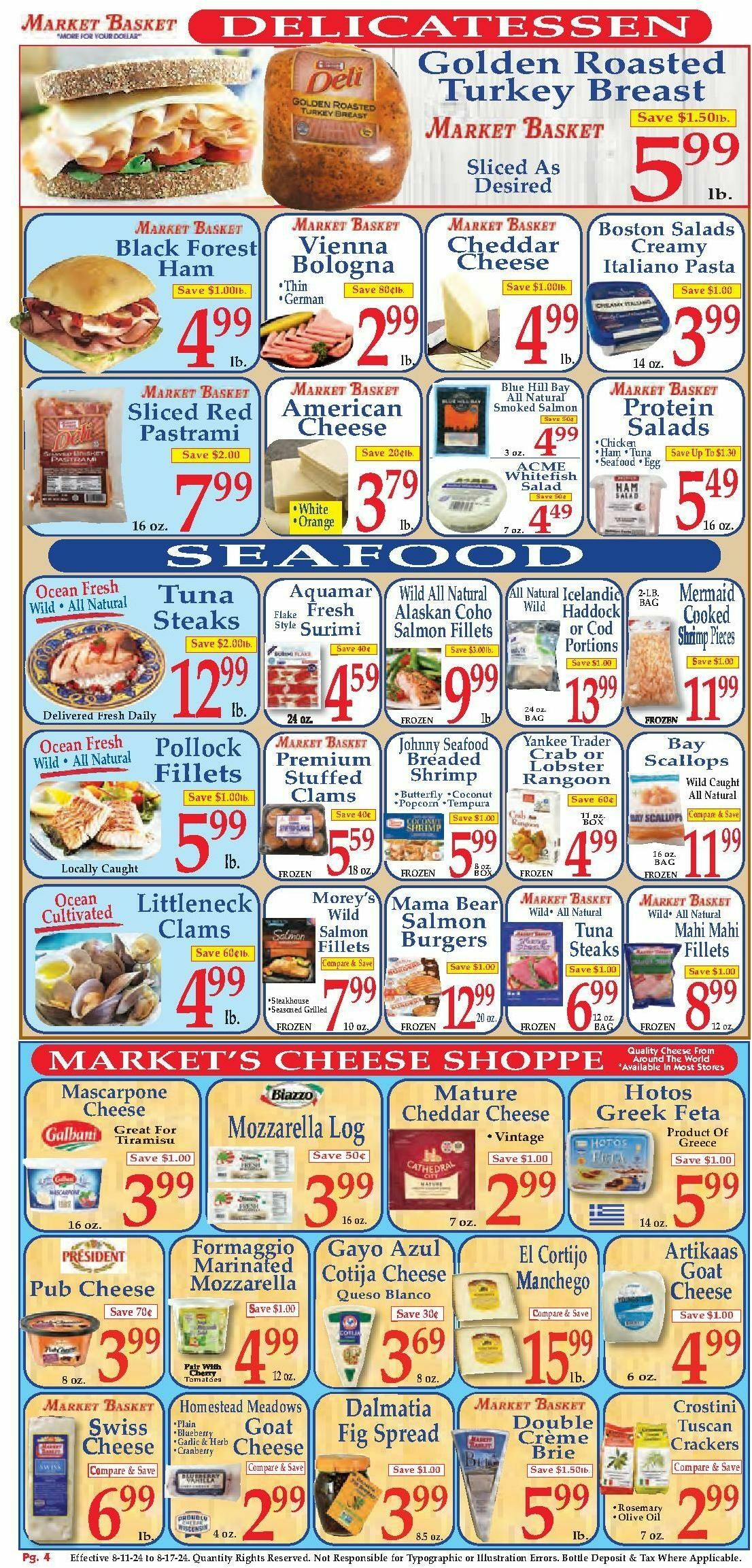 Market Basket Weekly Ad from August 11