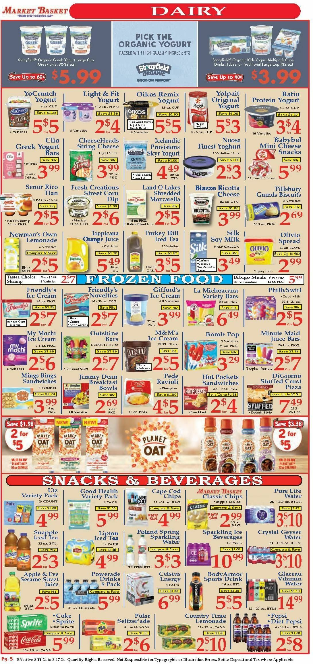 Market Basket Weekly Ad from August 11