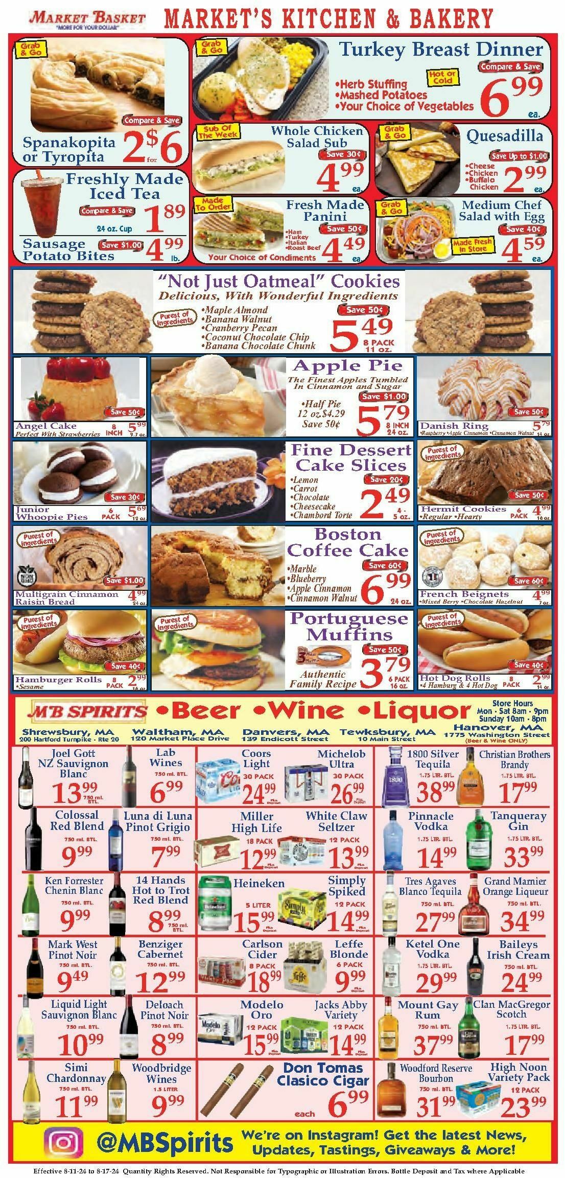 Market Basket Weekly Ad from August 11