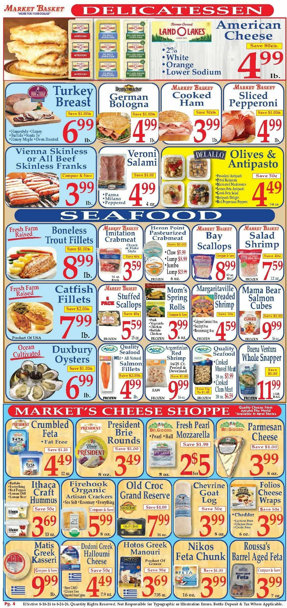 Market Basket Weekly Ad from August 18