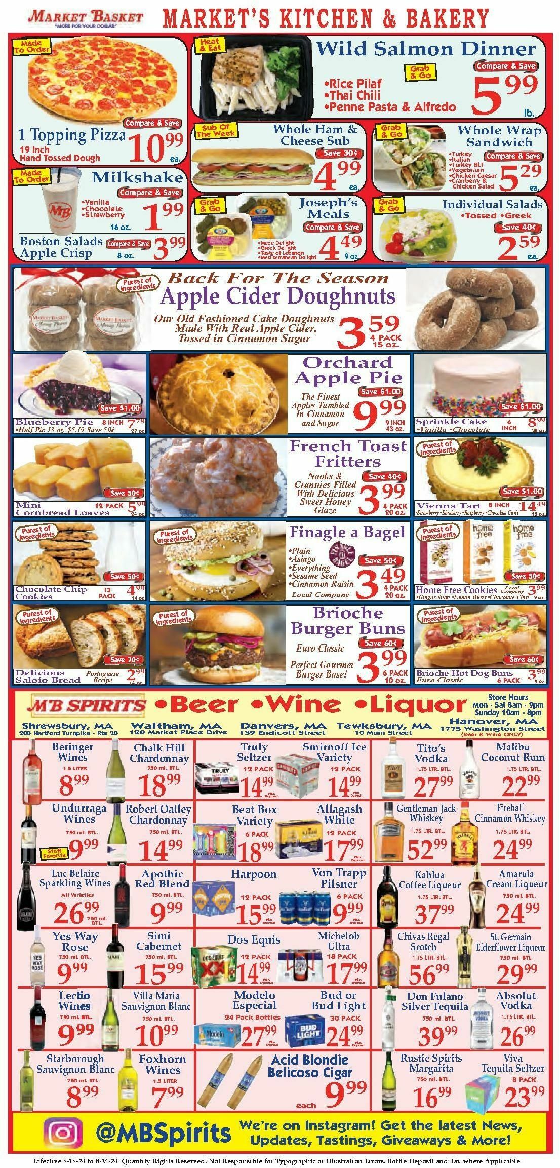 Market Basket Weekly Ad from August 18