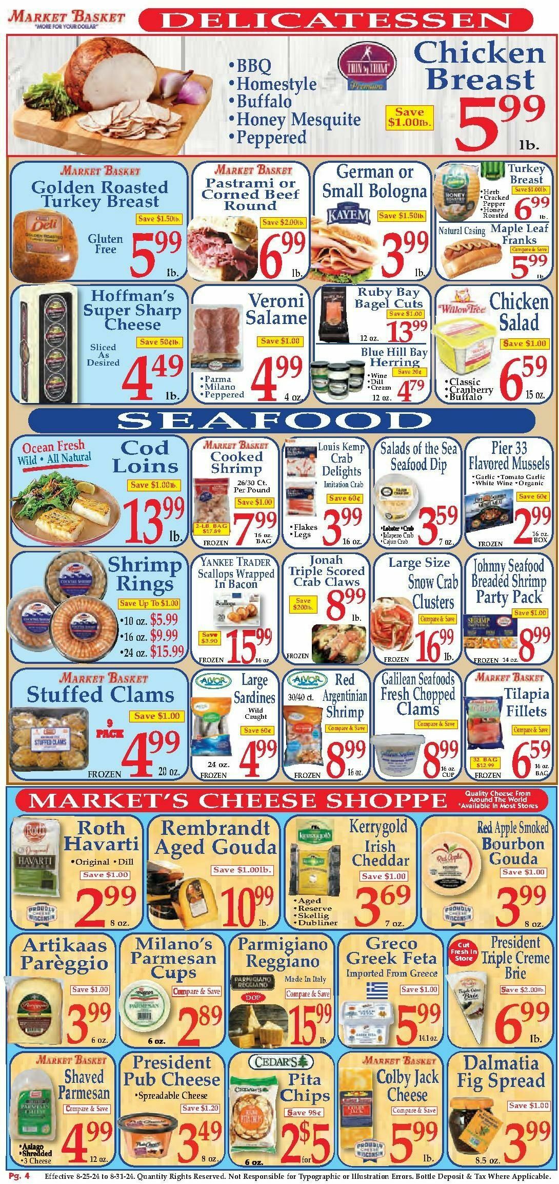 Market Basket Weekly Ad from August 25