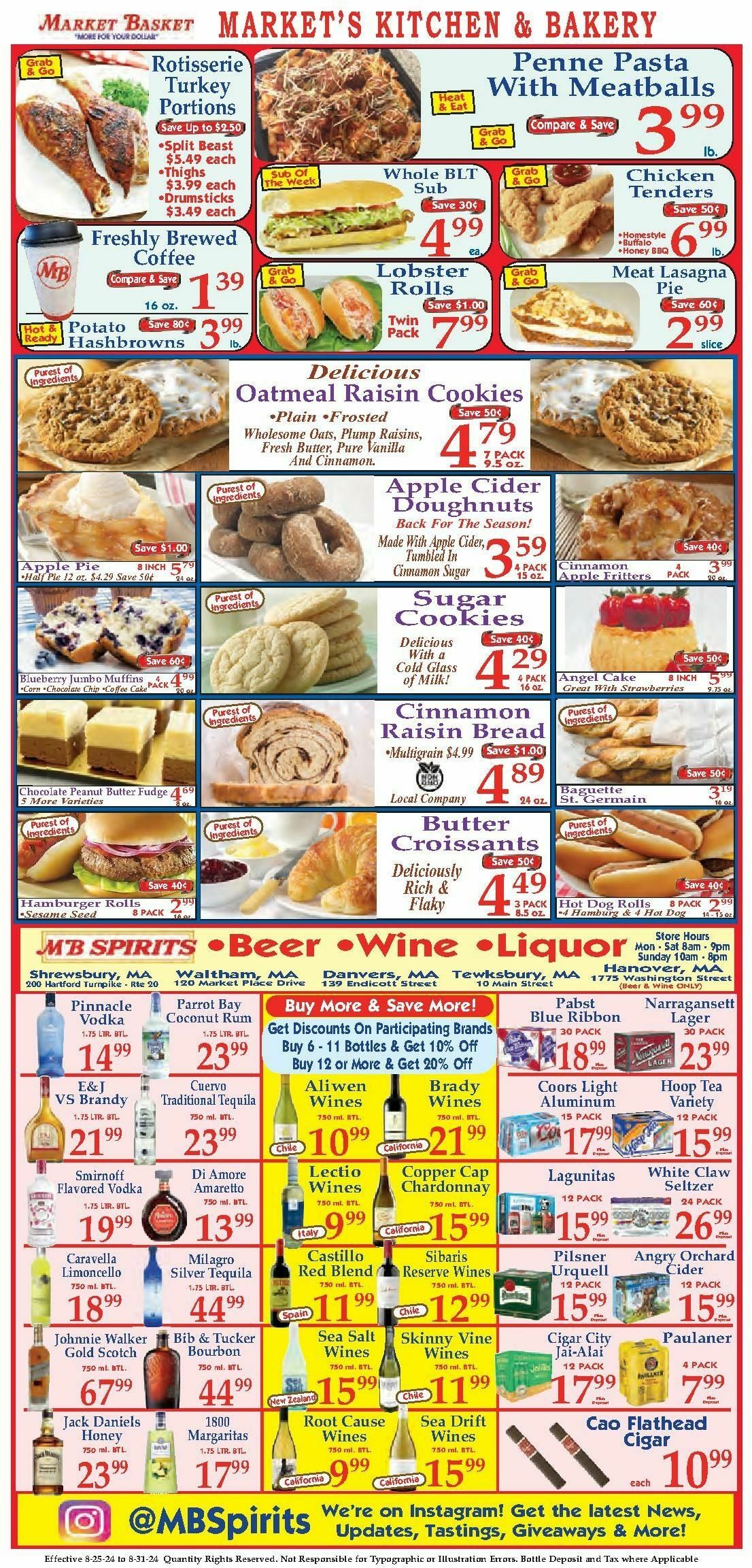 Market Basket Weekly Ad from August 25