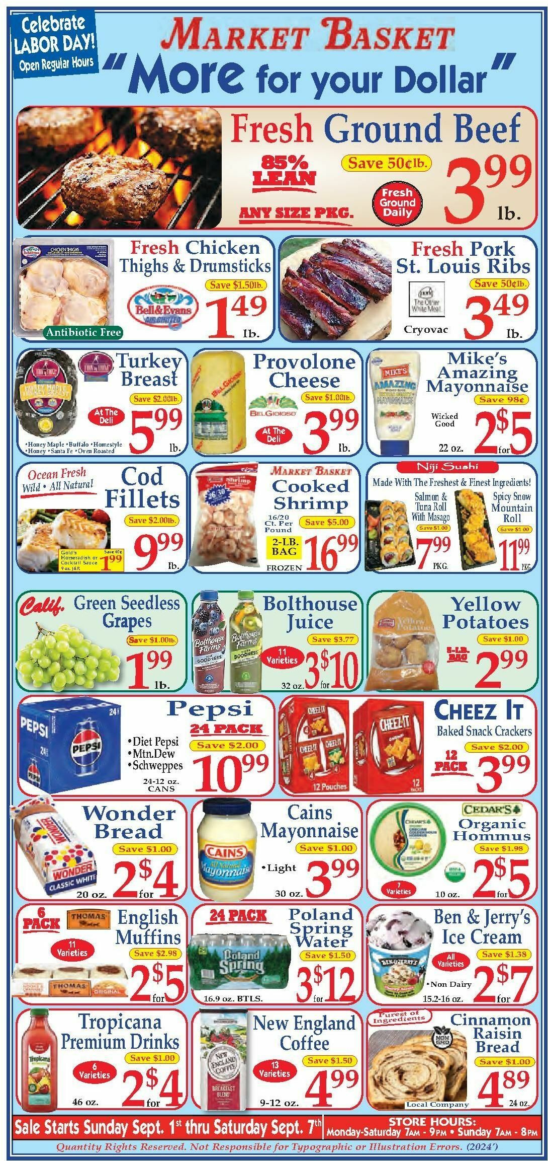 Market Basket Weekly Ad from September 1