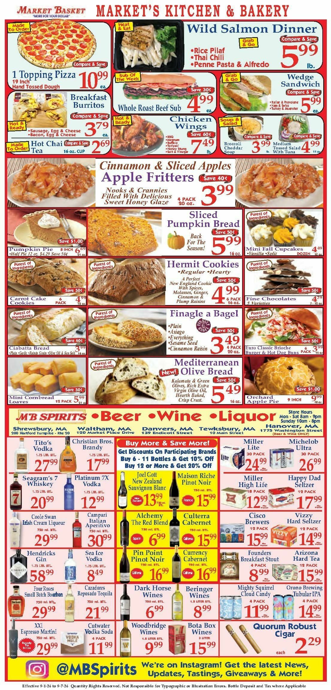 Market Basket Weekly Ad from September 1