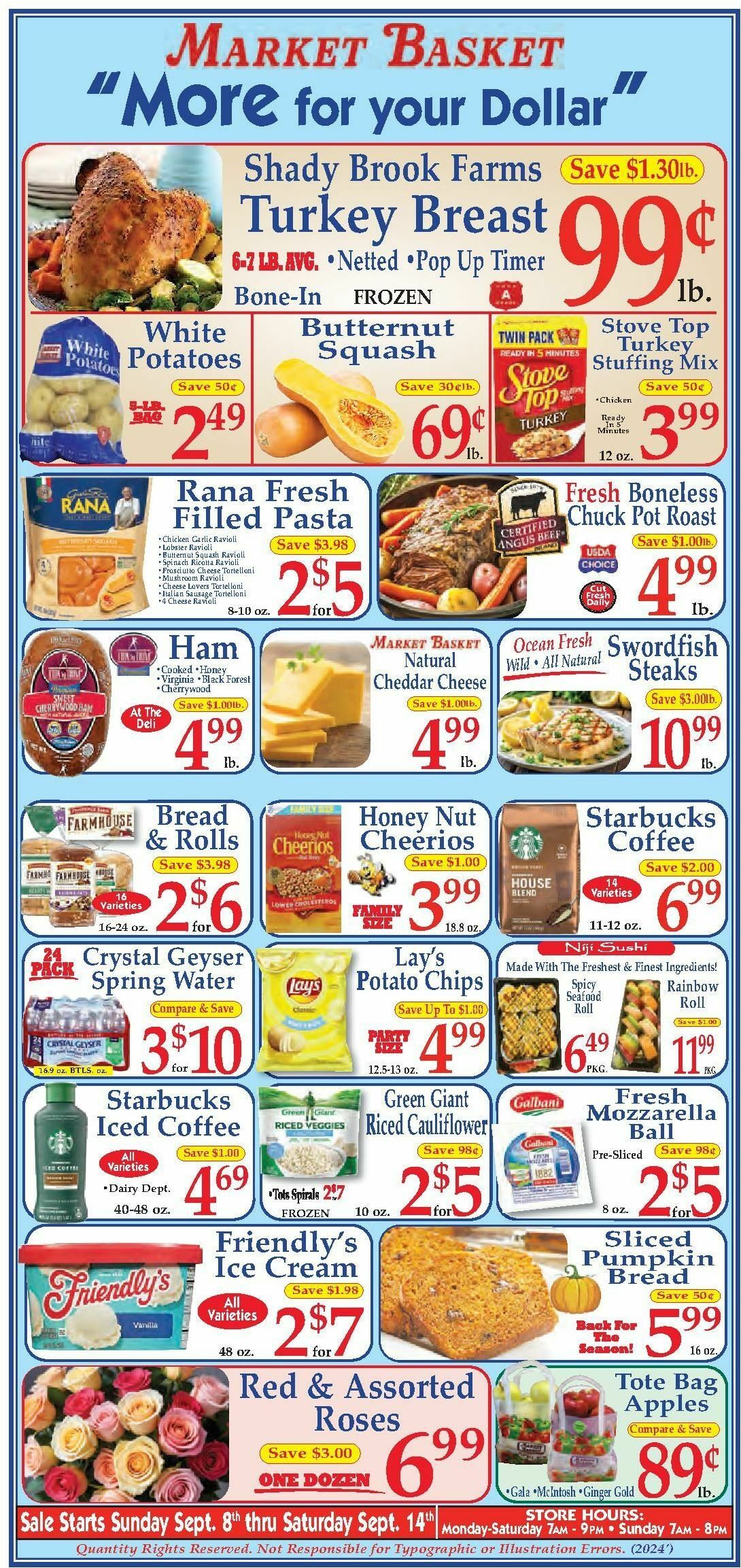 Market Basket Weekly Ad from September 8