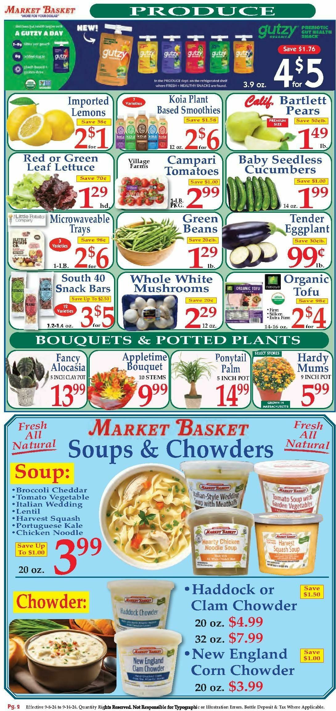 Market Basket Weekly Ad from September 8