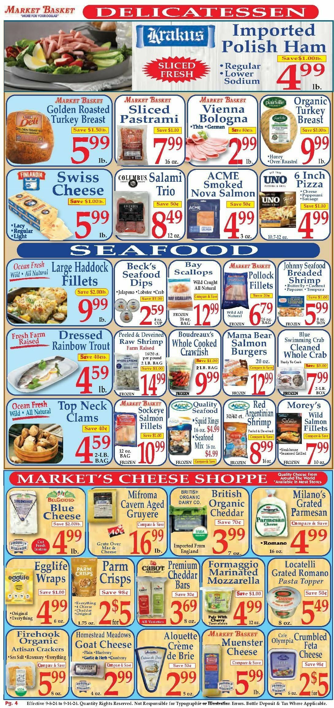 Market Basket Weekly Ad from September 8