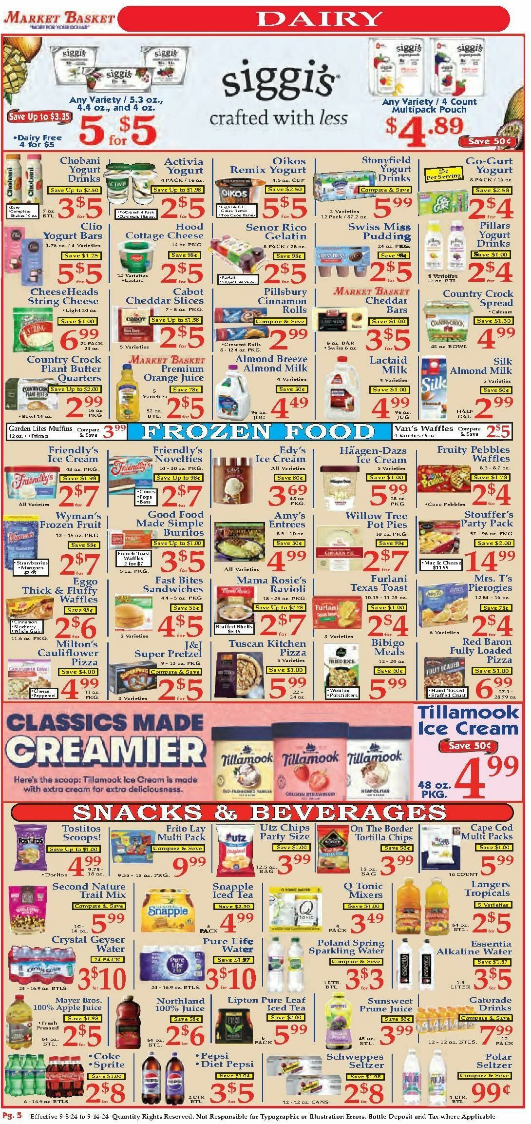 Market Basket Weekly Ad from September 8