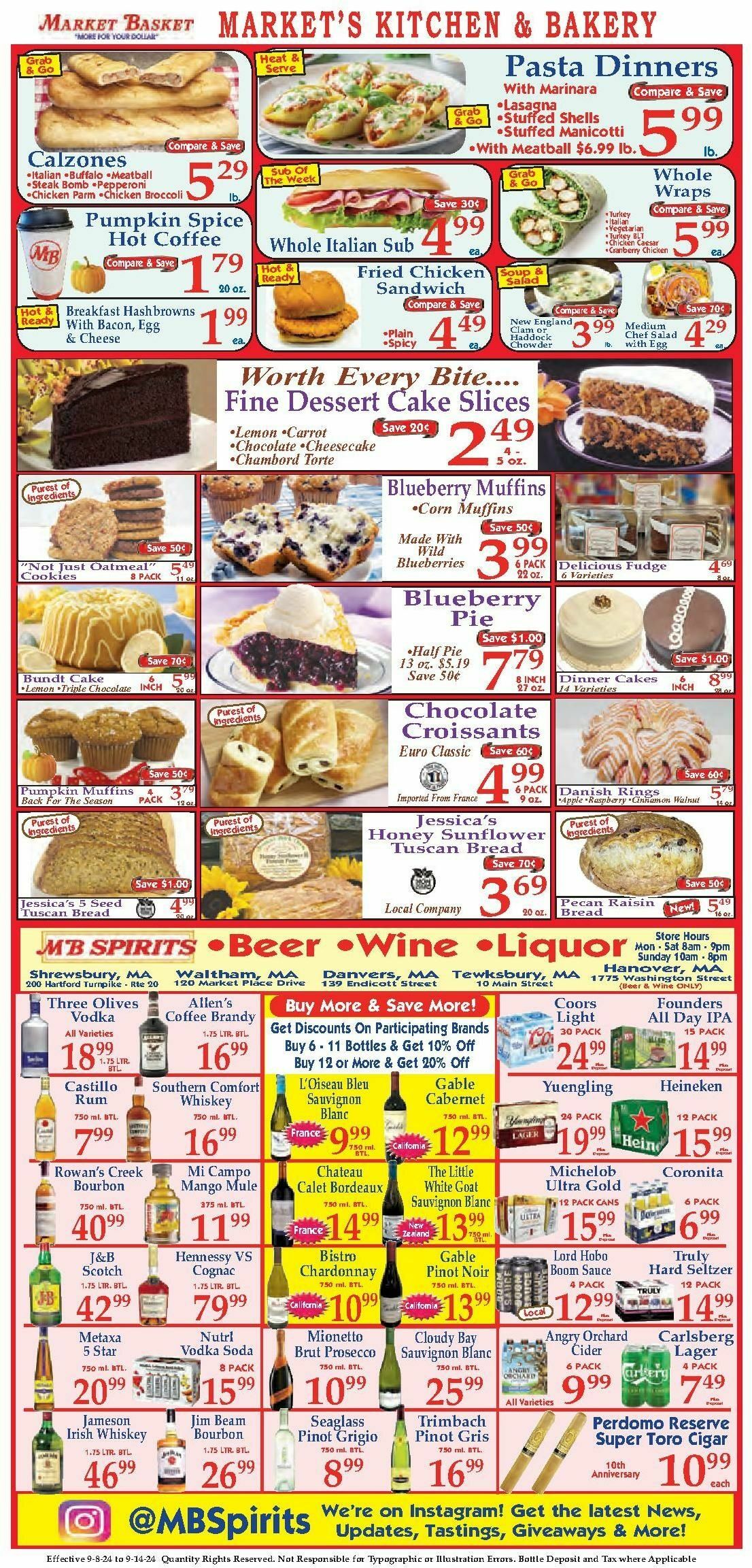 Market Basket Weekly Ad from September 8