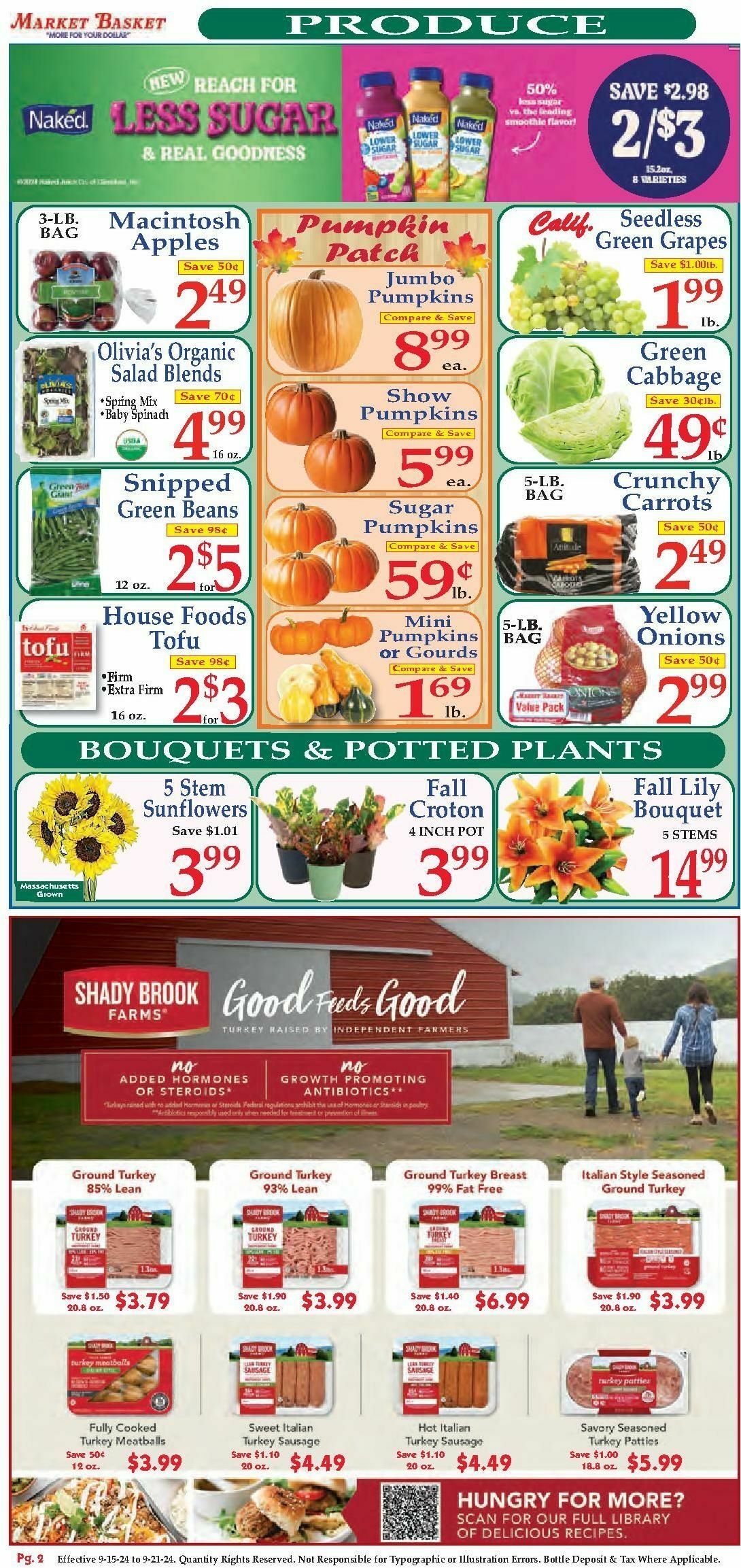 Market Basket Weekly Ad from September 15