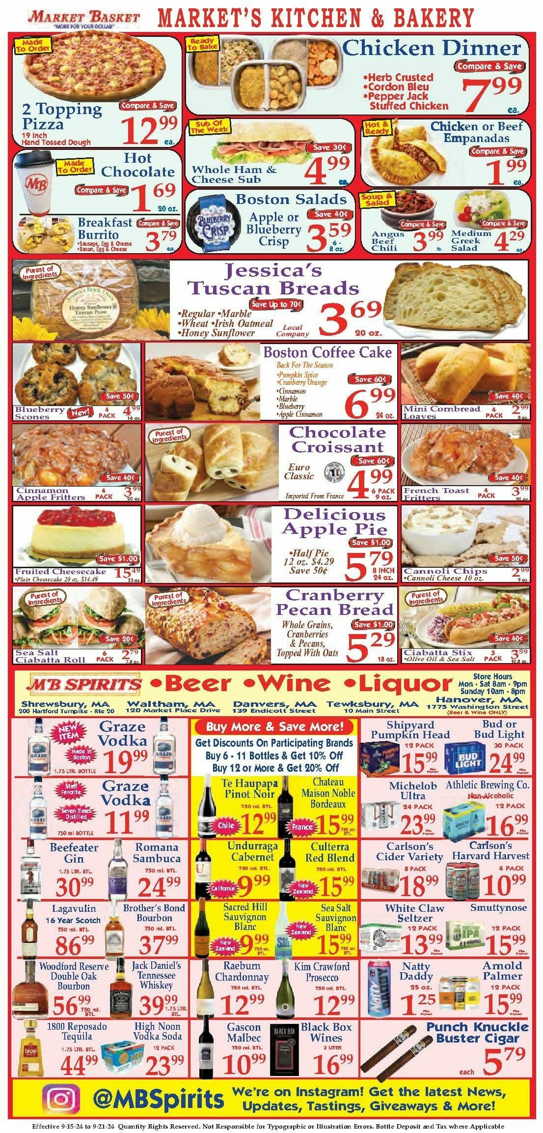 Market Basket Weekly Ad from September 15