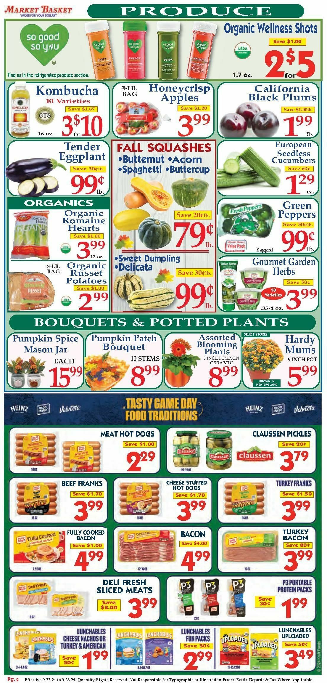 Market Basket Weekly Ad from September 22