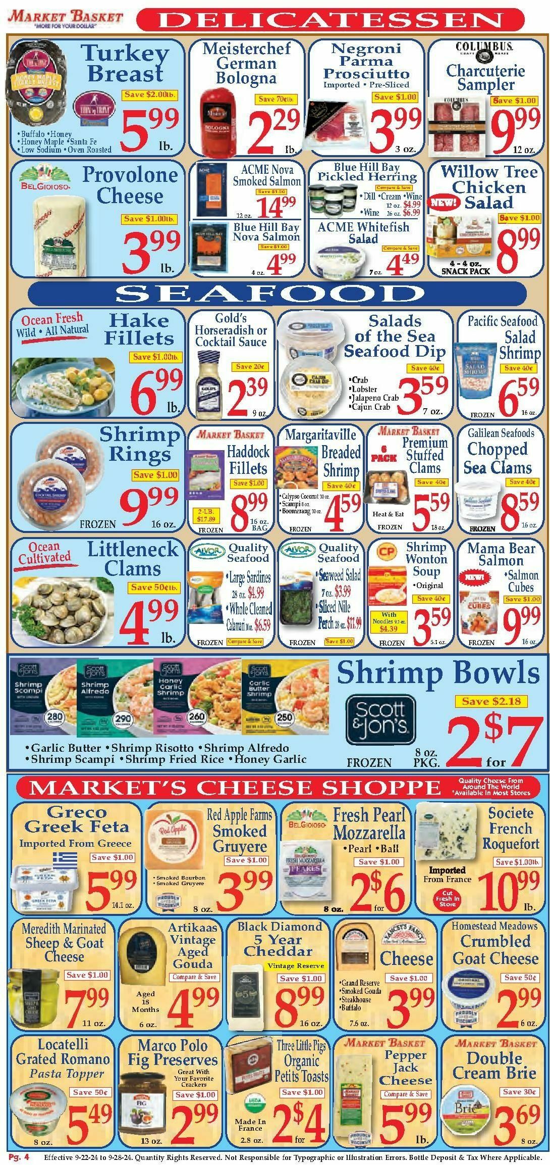 Market Basket Weekly Ad from September 22