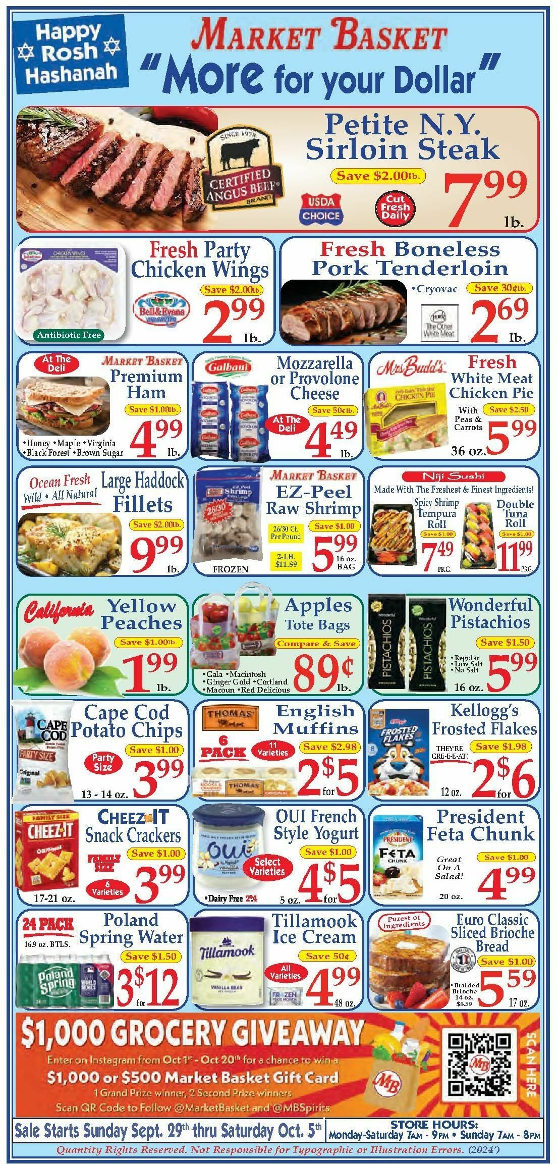 Market Basket Weekly Ad from September 29