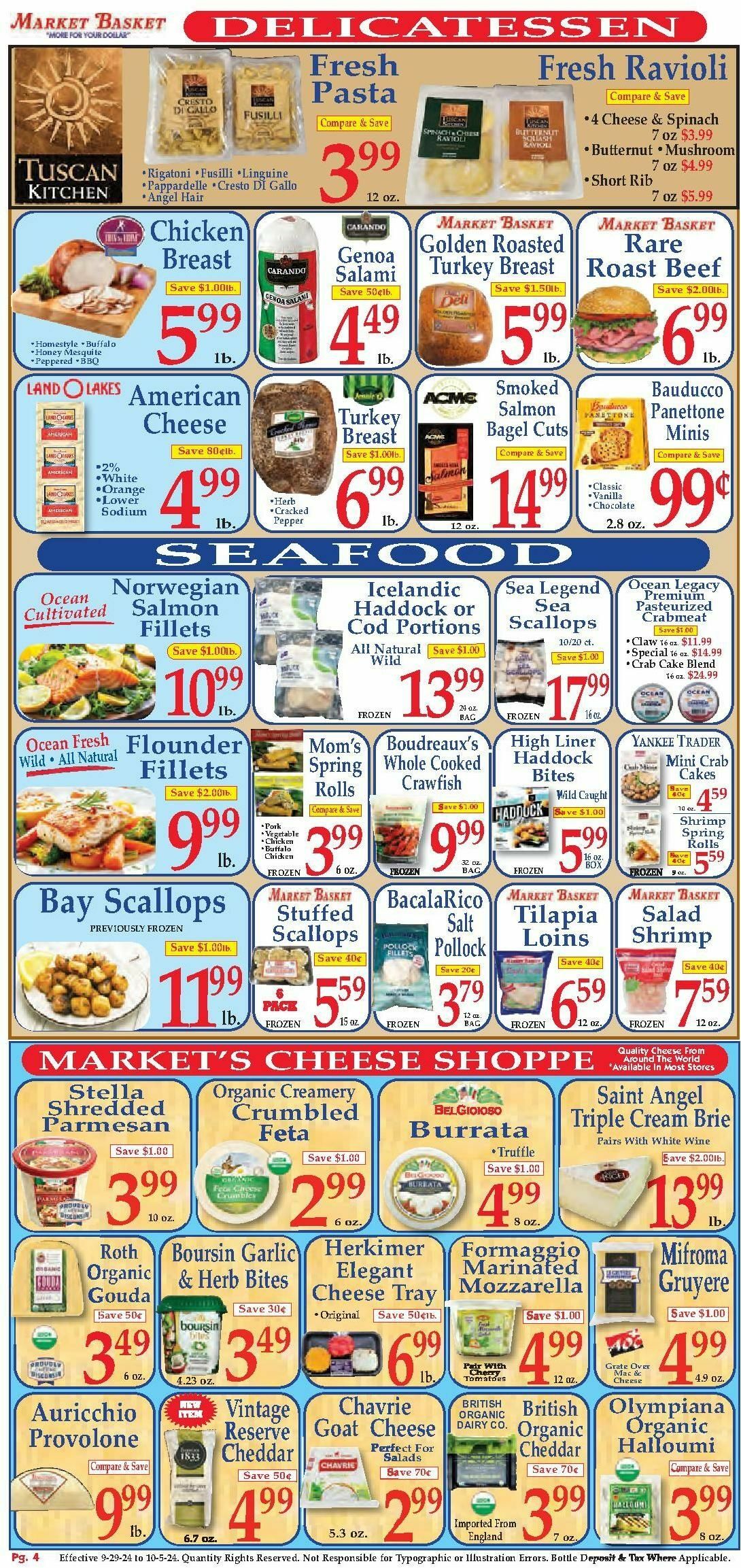 Market Basket Weekly Ad from September 29