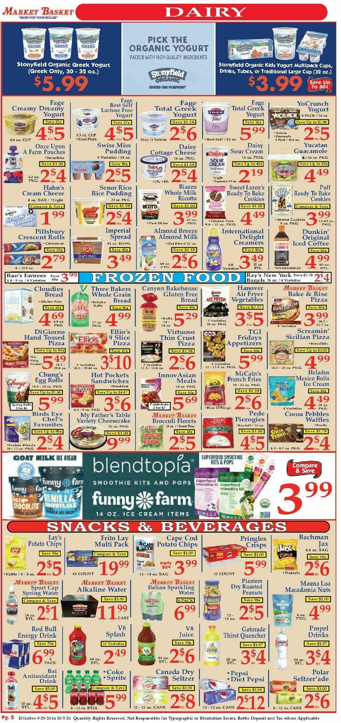 Market Basket Weekly Ad from September 29