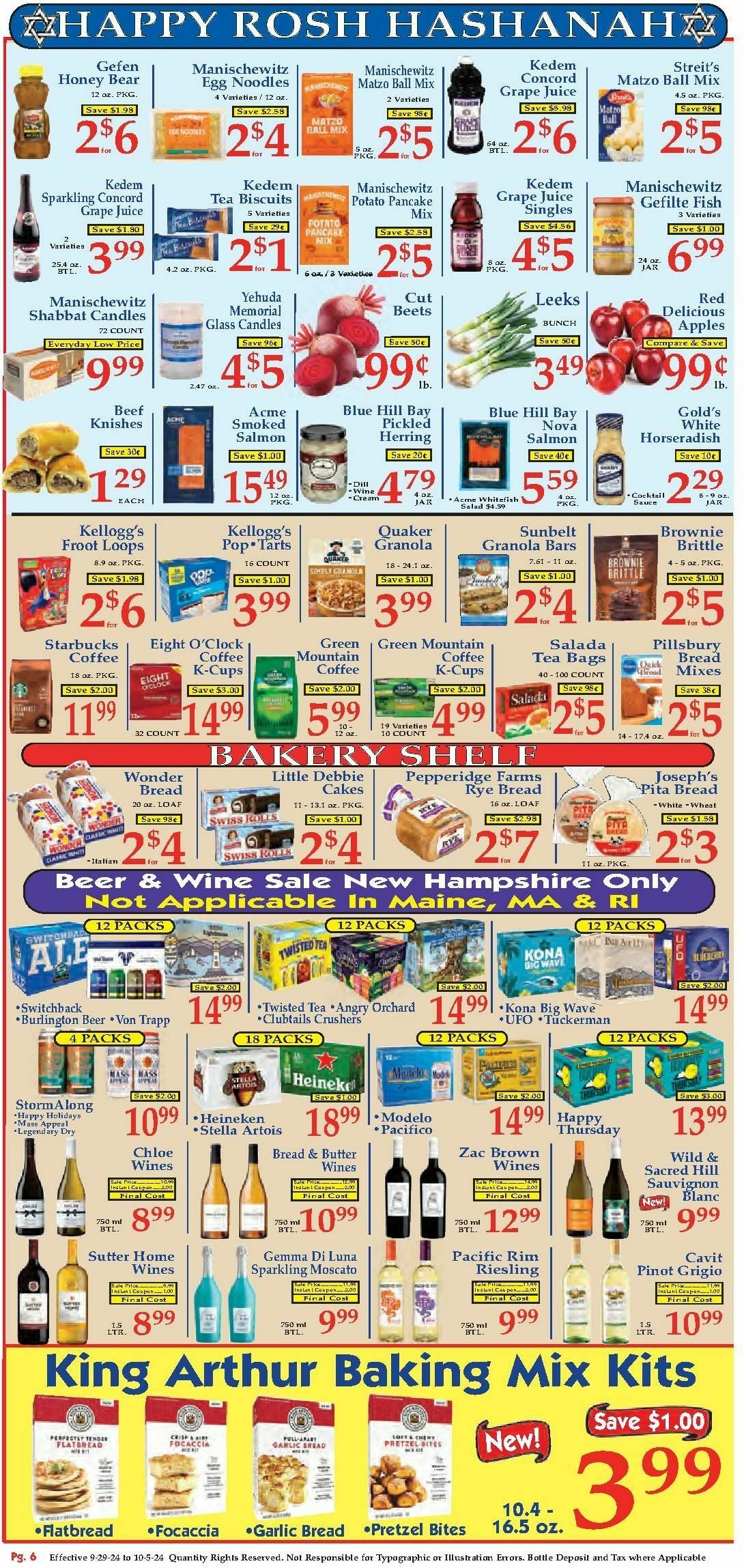 Market Basket Weekly Ad from September 29