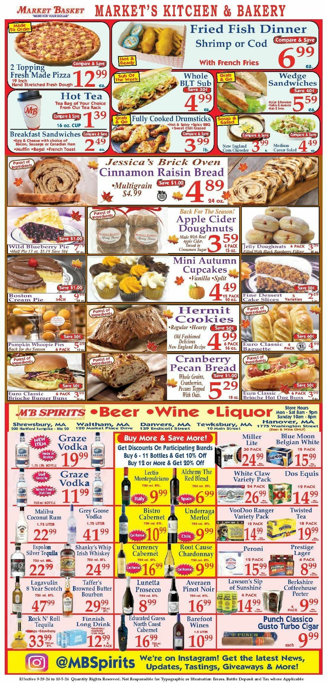 Market Basket Weekly Ad from September 29