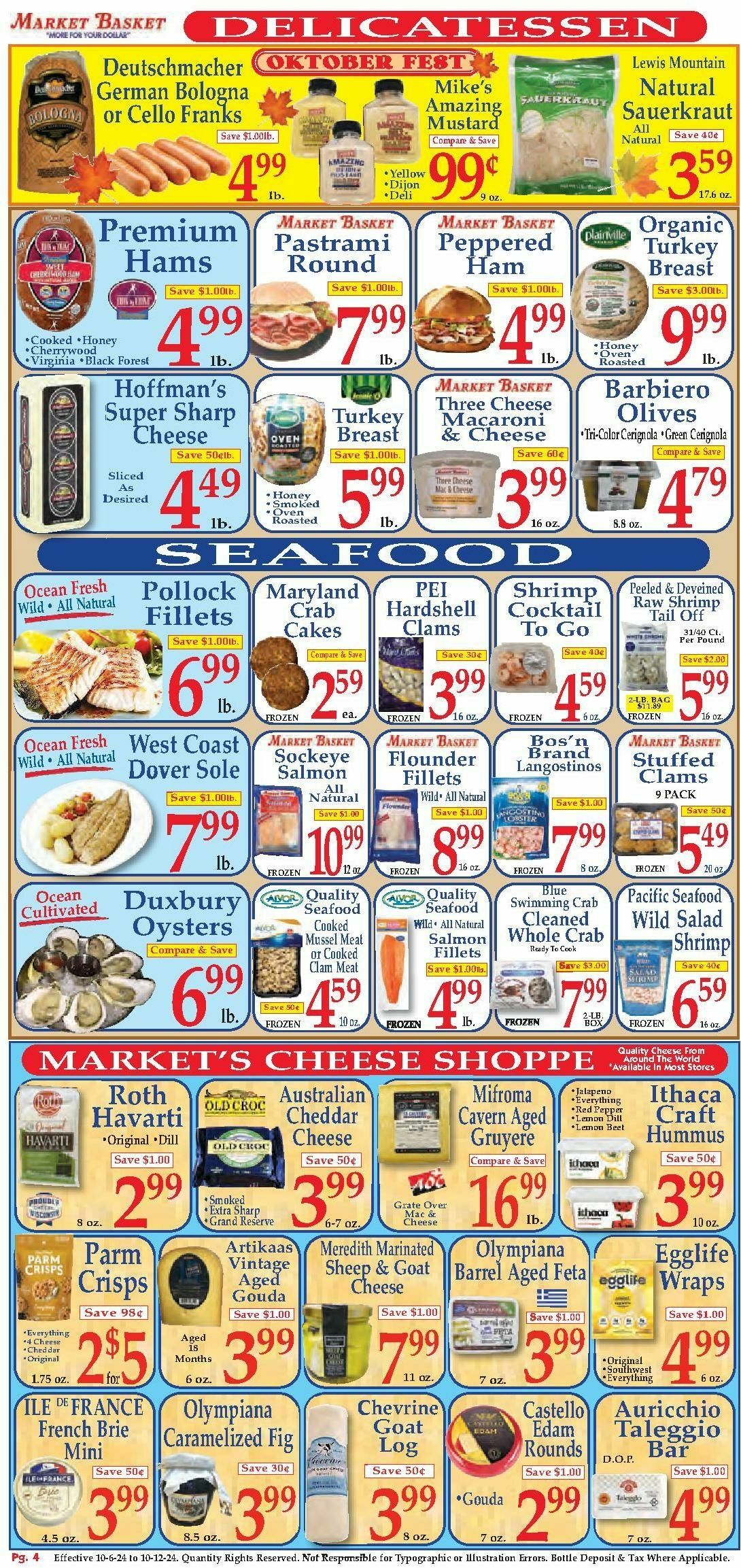 Market Basket Weekly Ad from October 6