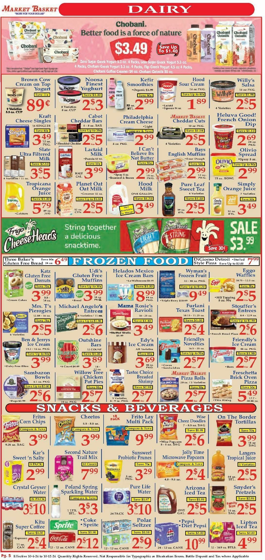 Market Basket Weekly Ad from October 6