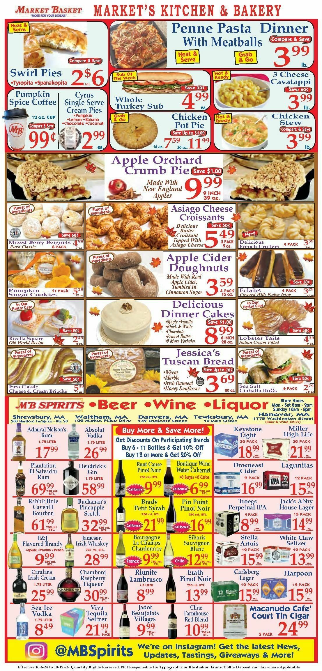 Market Basket Weekly Ad from October 6