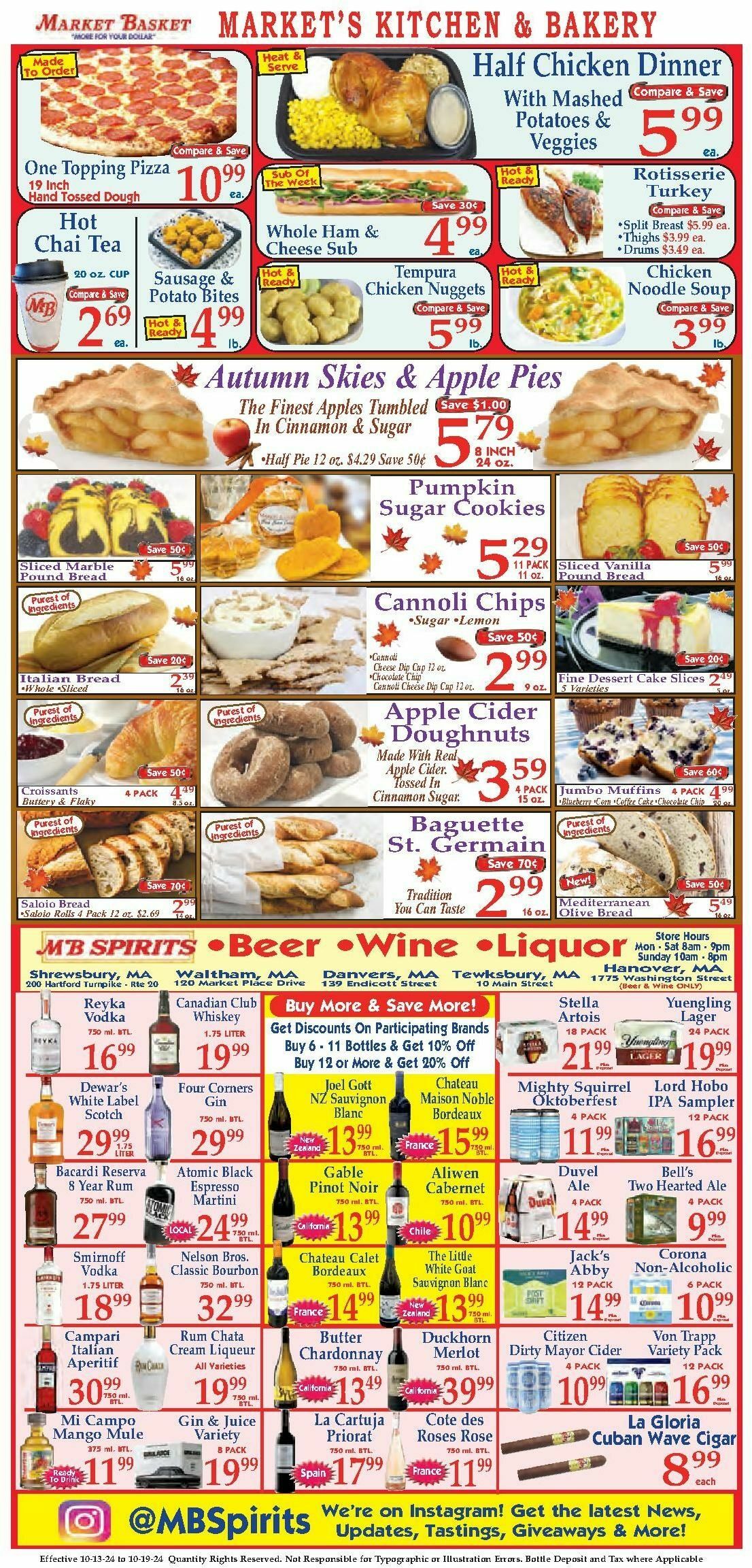 Market Basket Weekly Ad from October 13