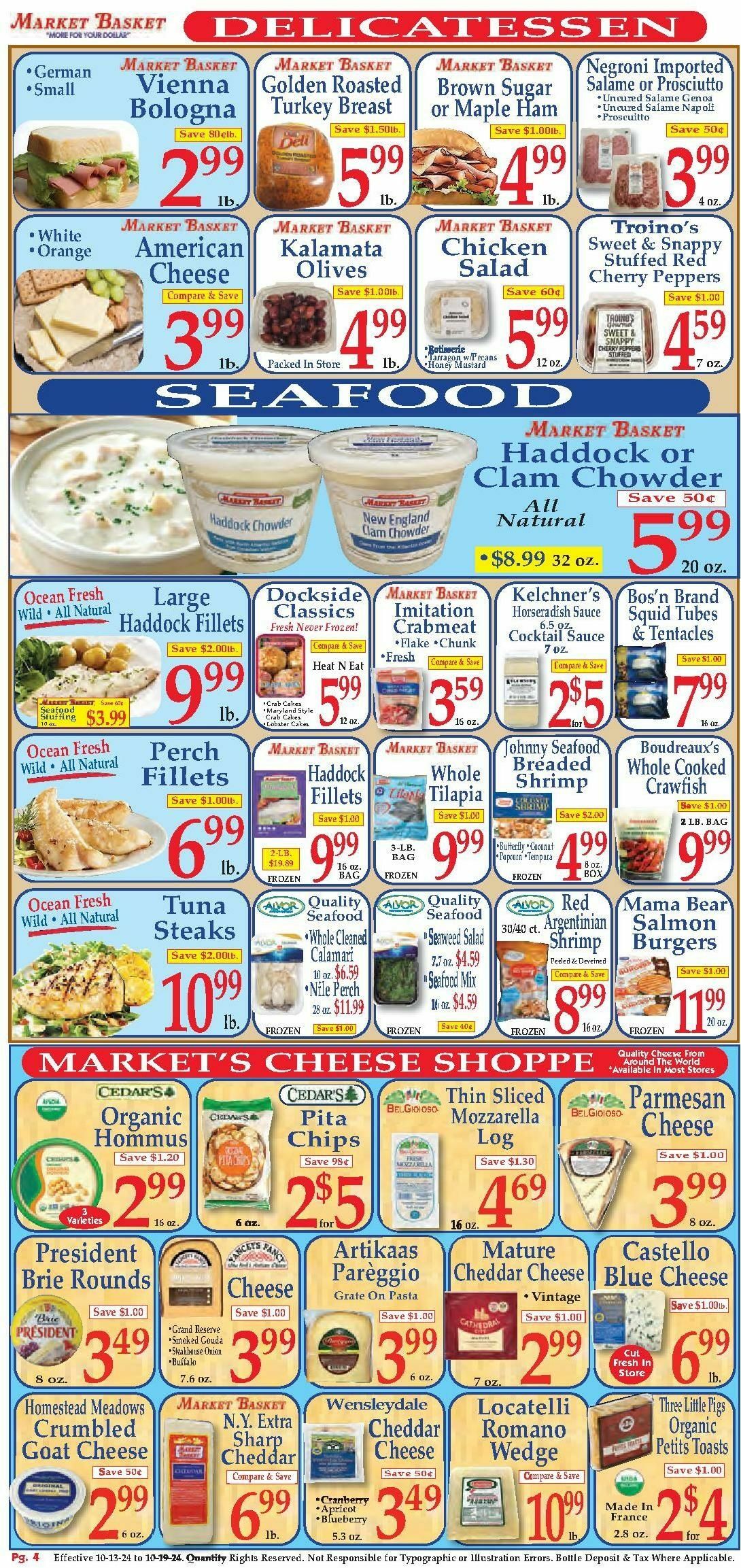 Market Basket Weekly Ad from October 13