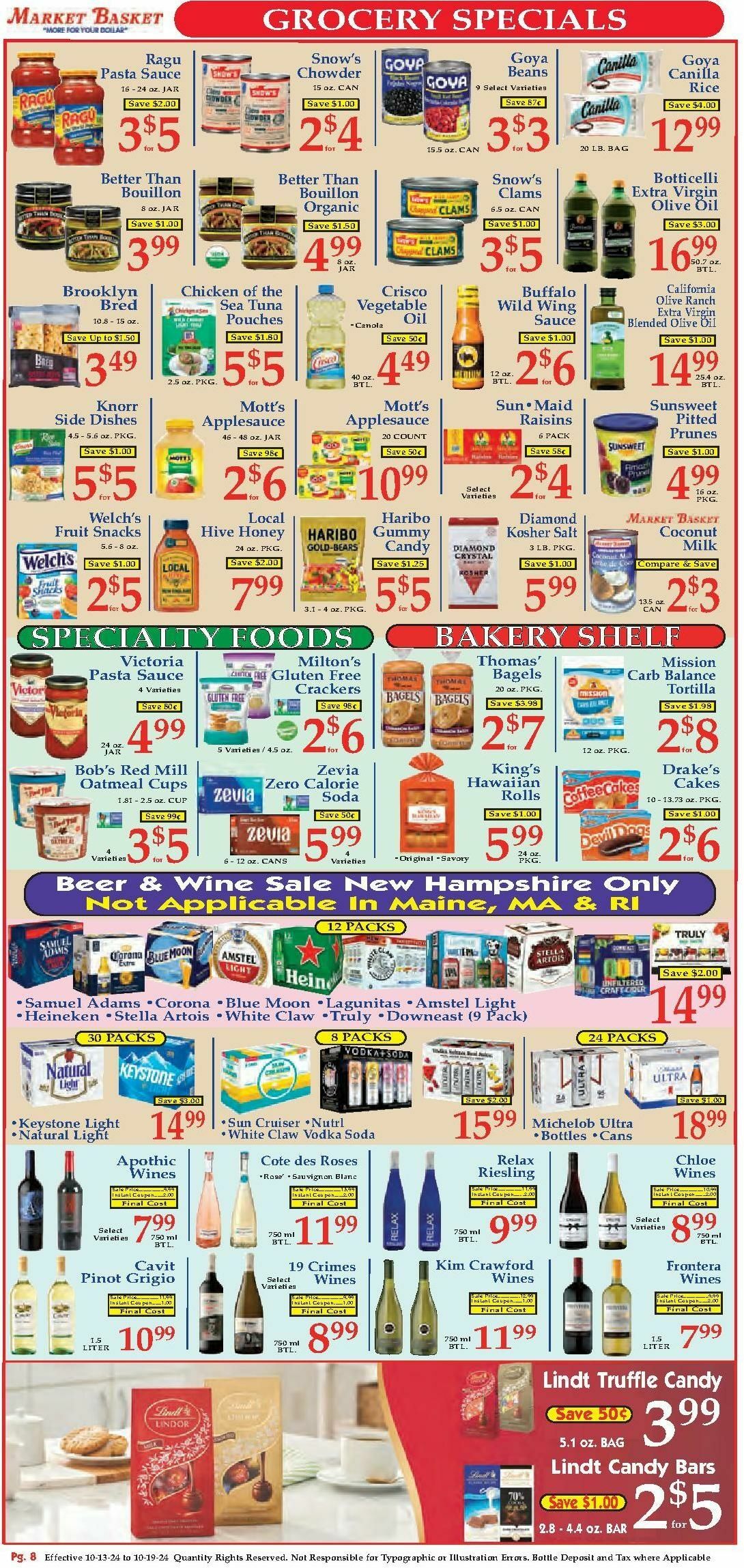 Market Basket Weekly Ad from October 13