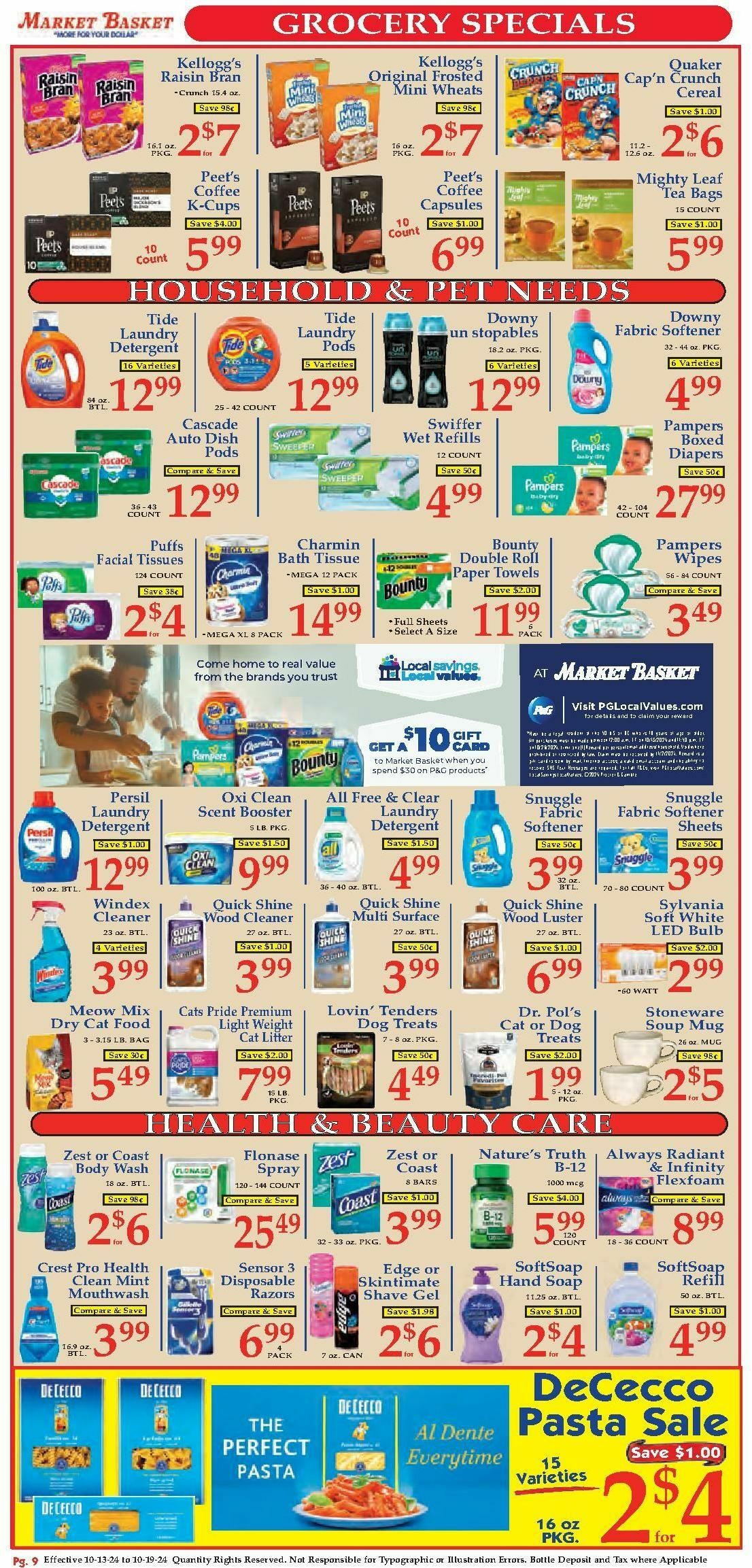 Market Basket Weekly Ad from October 13