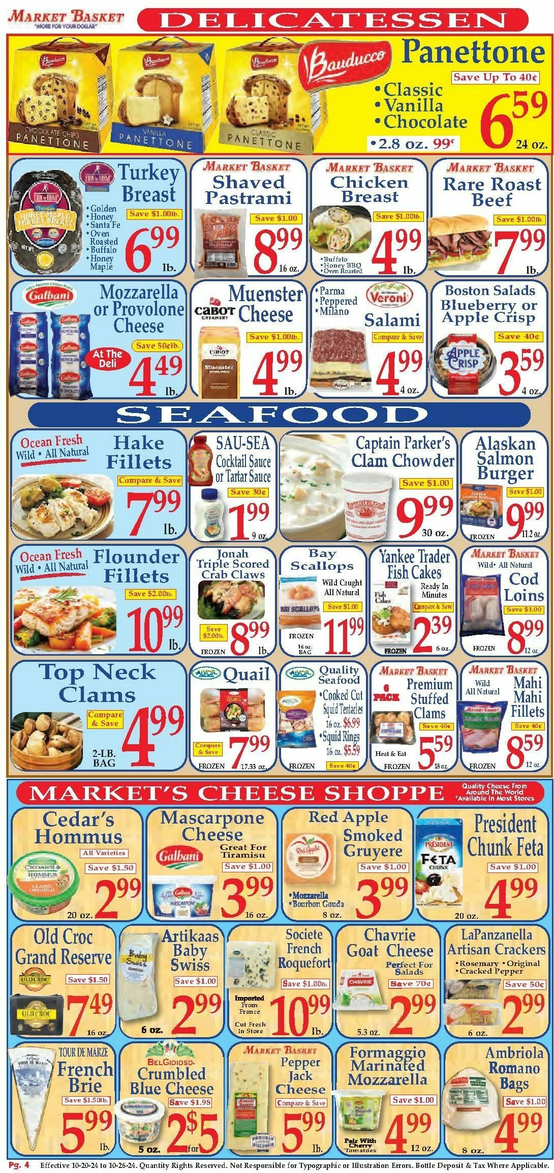 Market Basket Weekly Ad from October 20