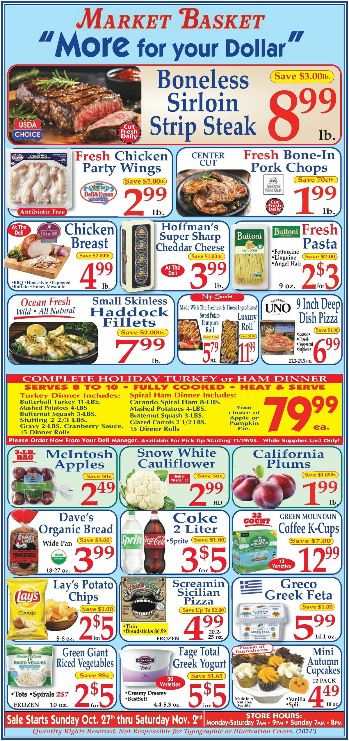 Market Basket Weekly Ad from October 27