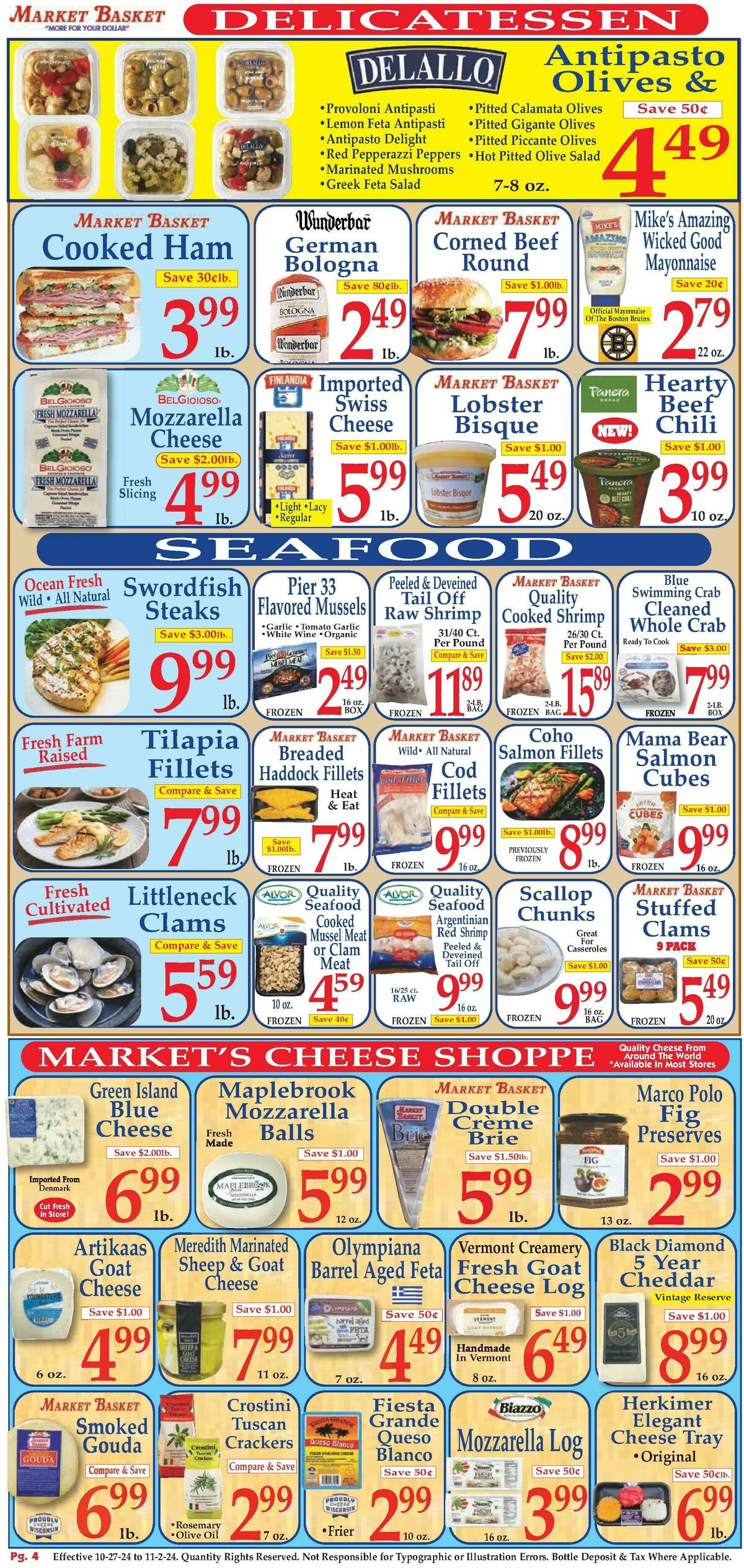 Market Basket Weekly Ad from October 27