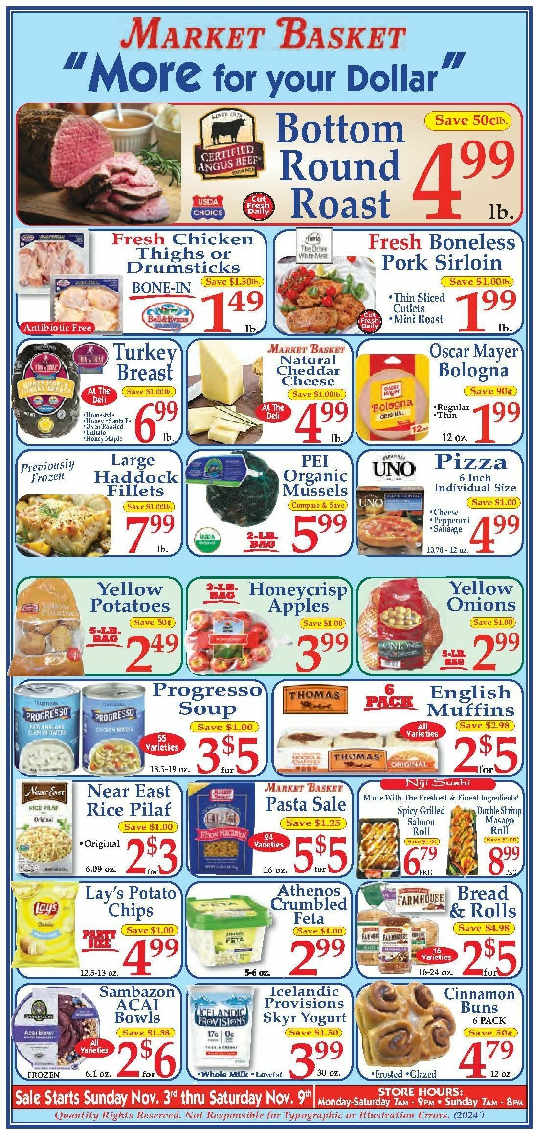 Market Basket Weekly Ad from November 3