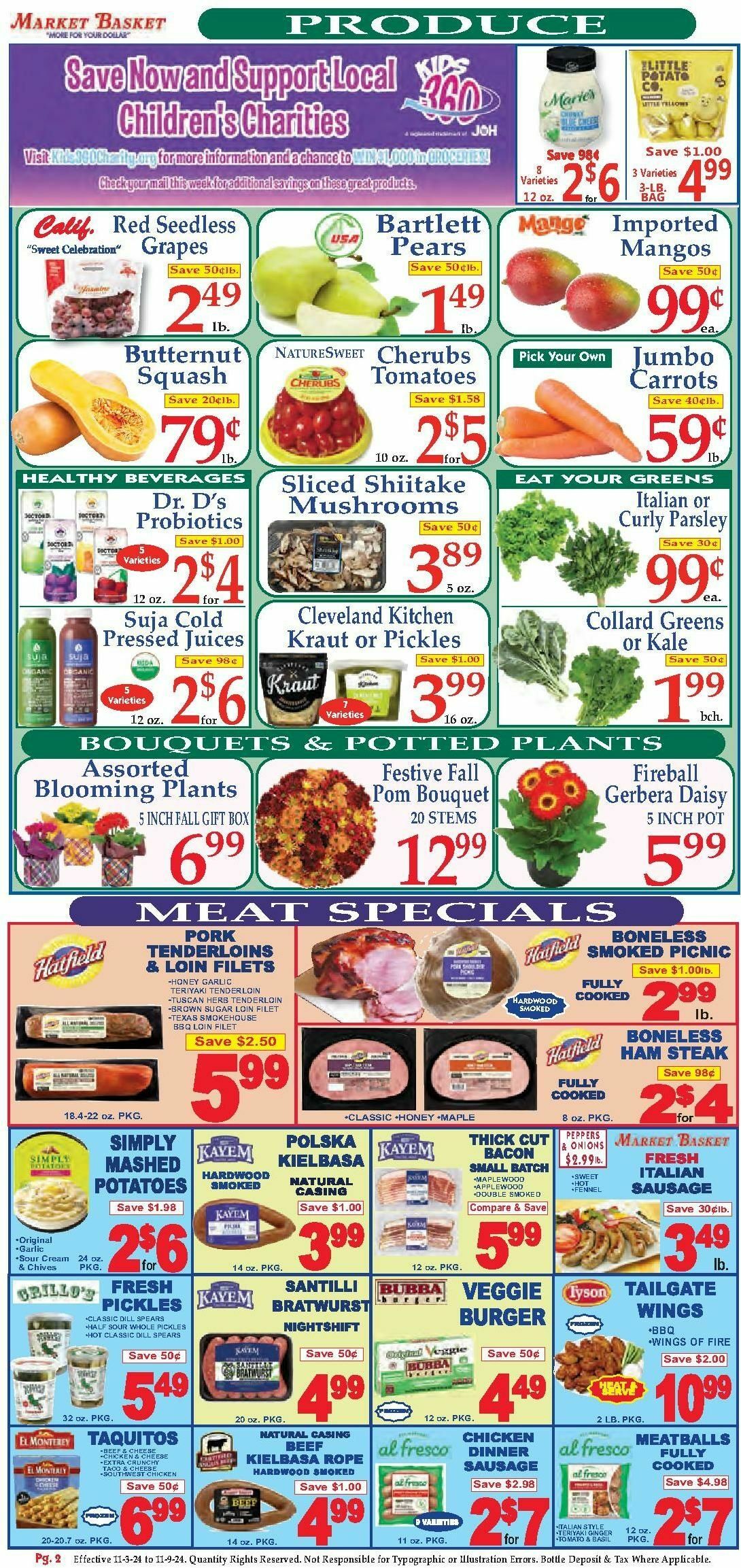 Market Basket Weekly Ad from November 3