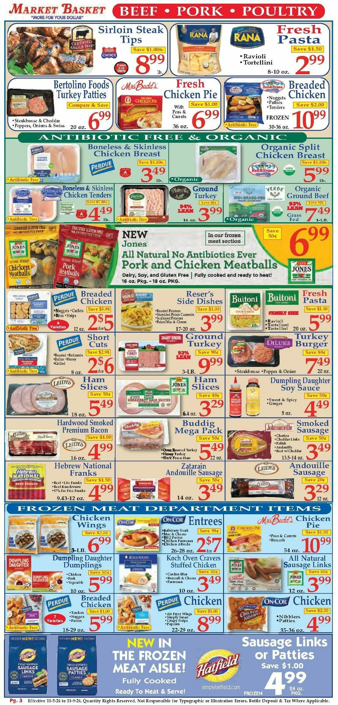 Market Basket Weekly Ad from November 3