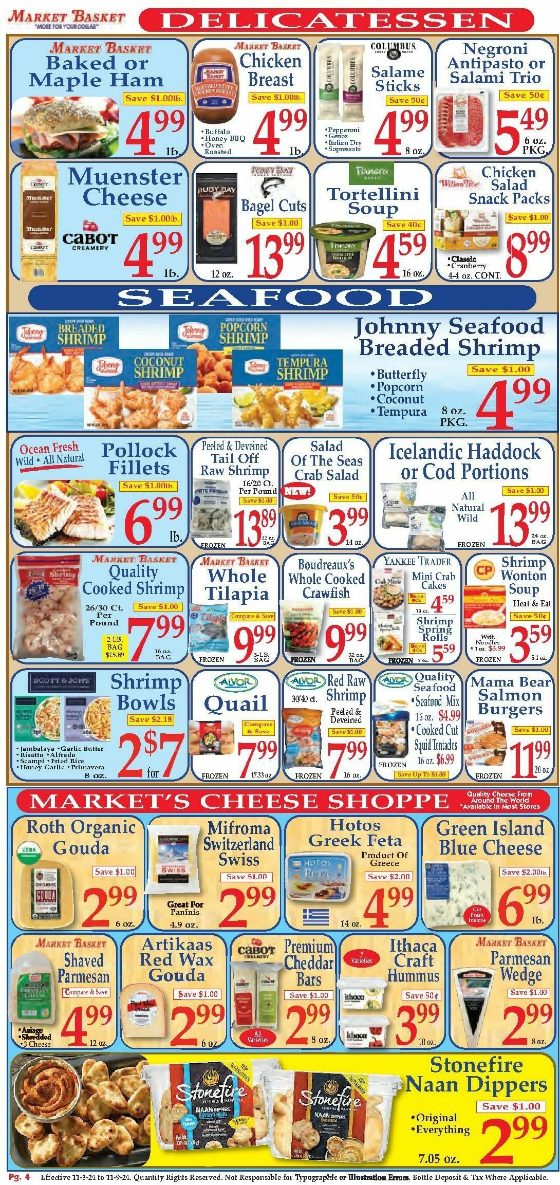 Market Basket Weekly Ad from November 3