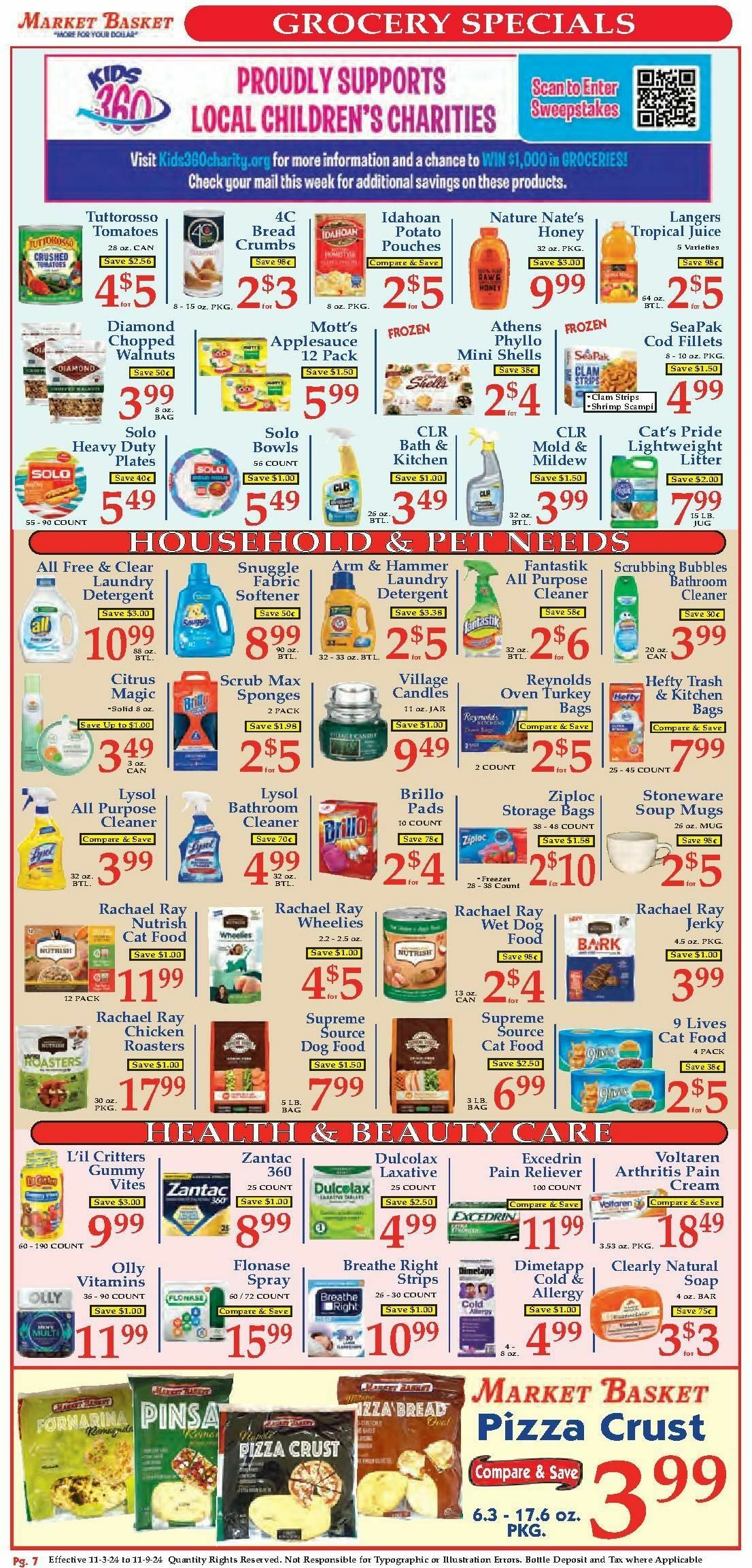 Market Basket Weekly Ad from November 3