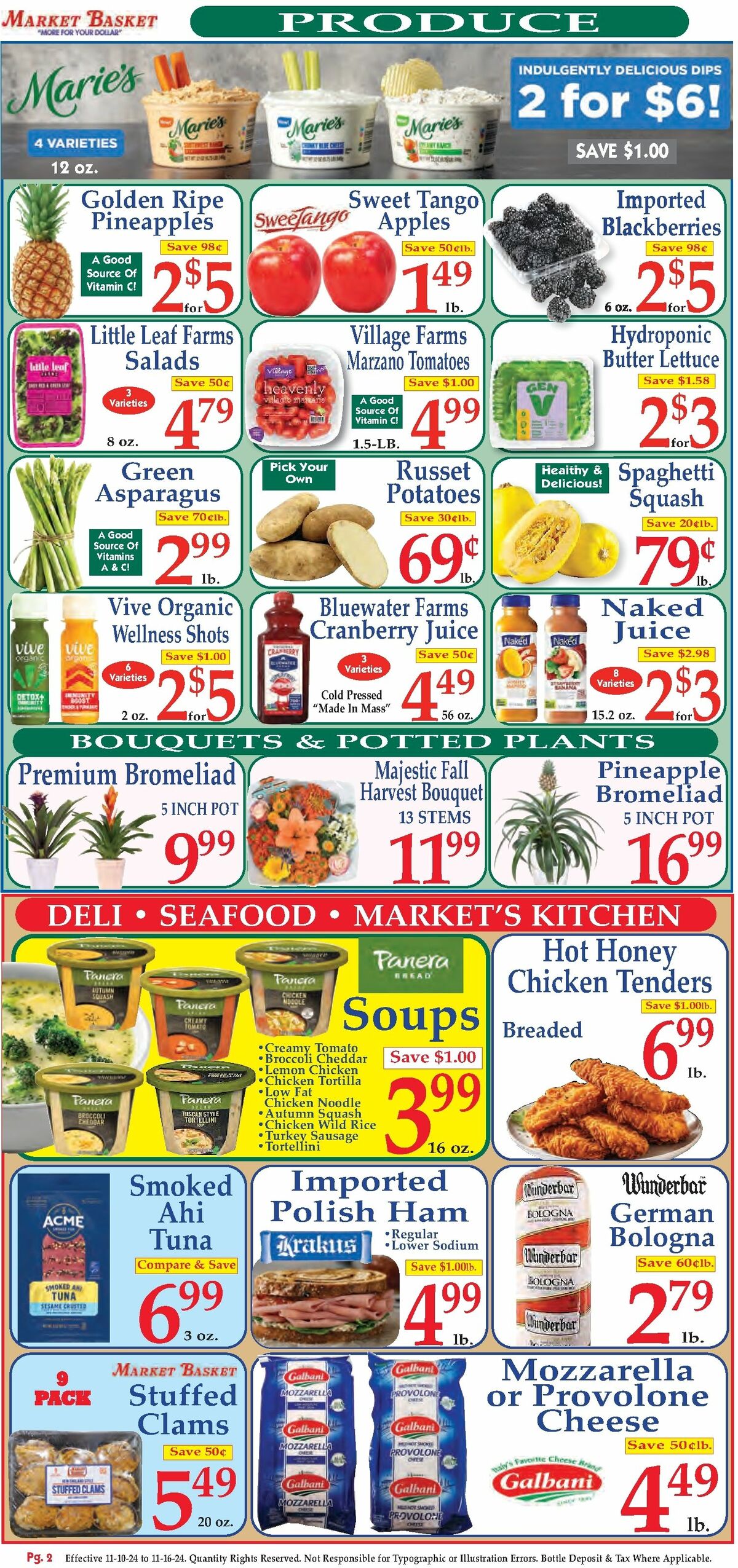 Market Basket Weekly Ad from November 10