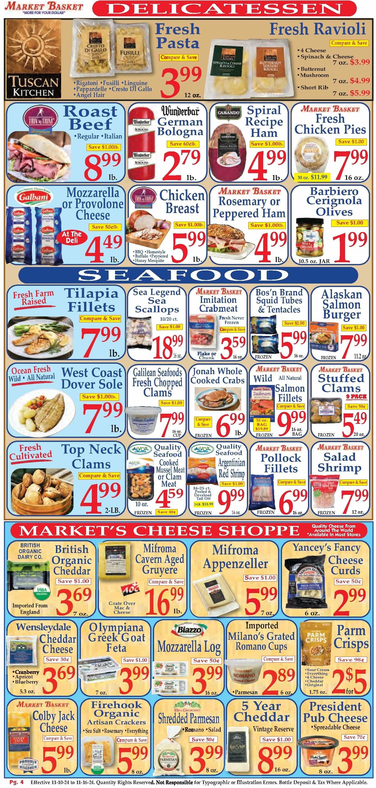 Market Basket Weekly Ad from November 10