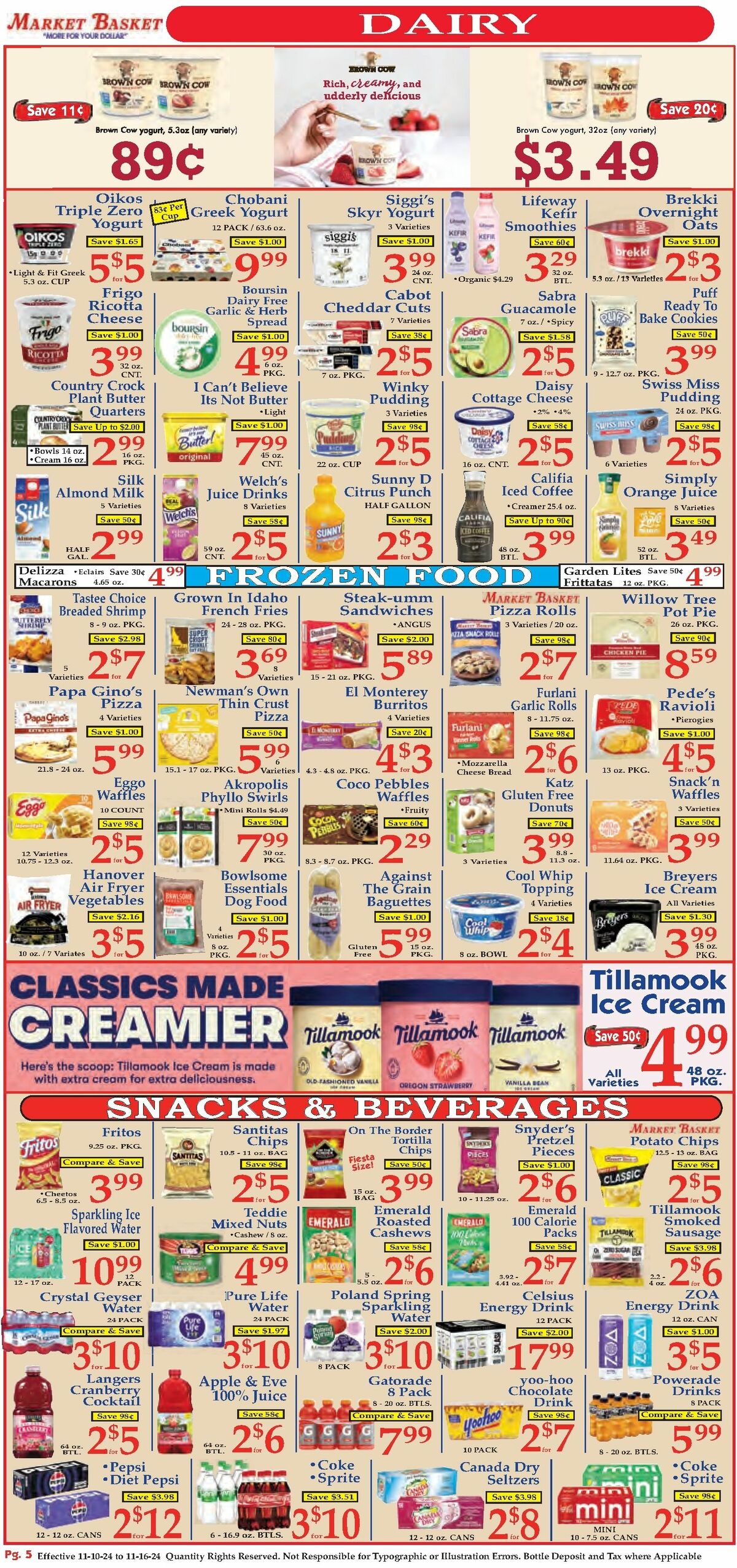 Market Basket Weekly Ad from November 10