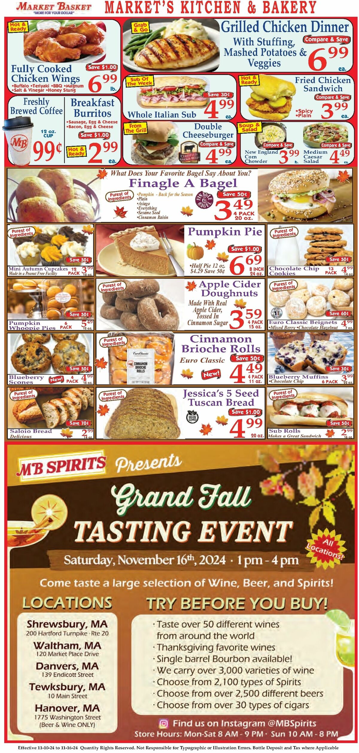 Market Basket Weekly Ad from November 10