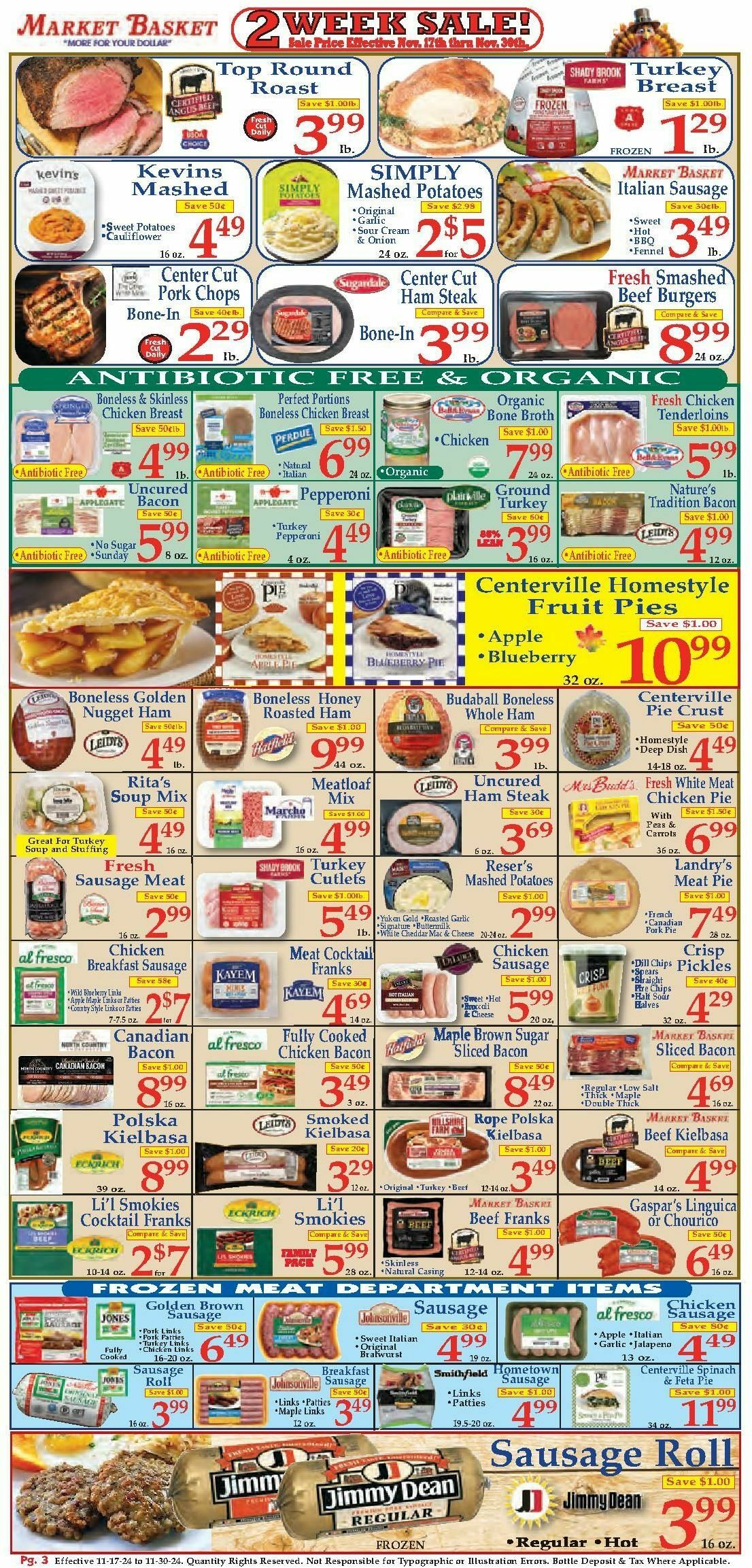 Market Basket Weekly Ad from November 17