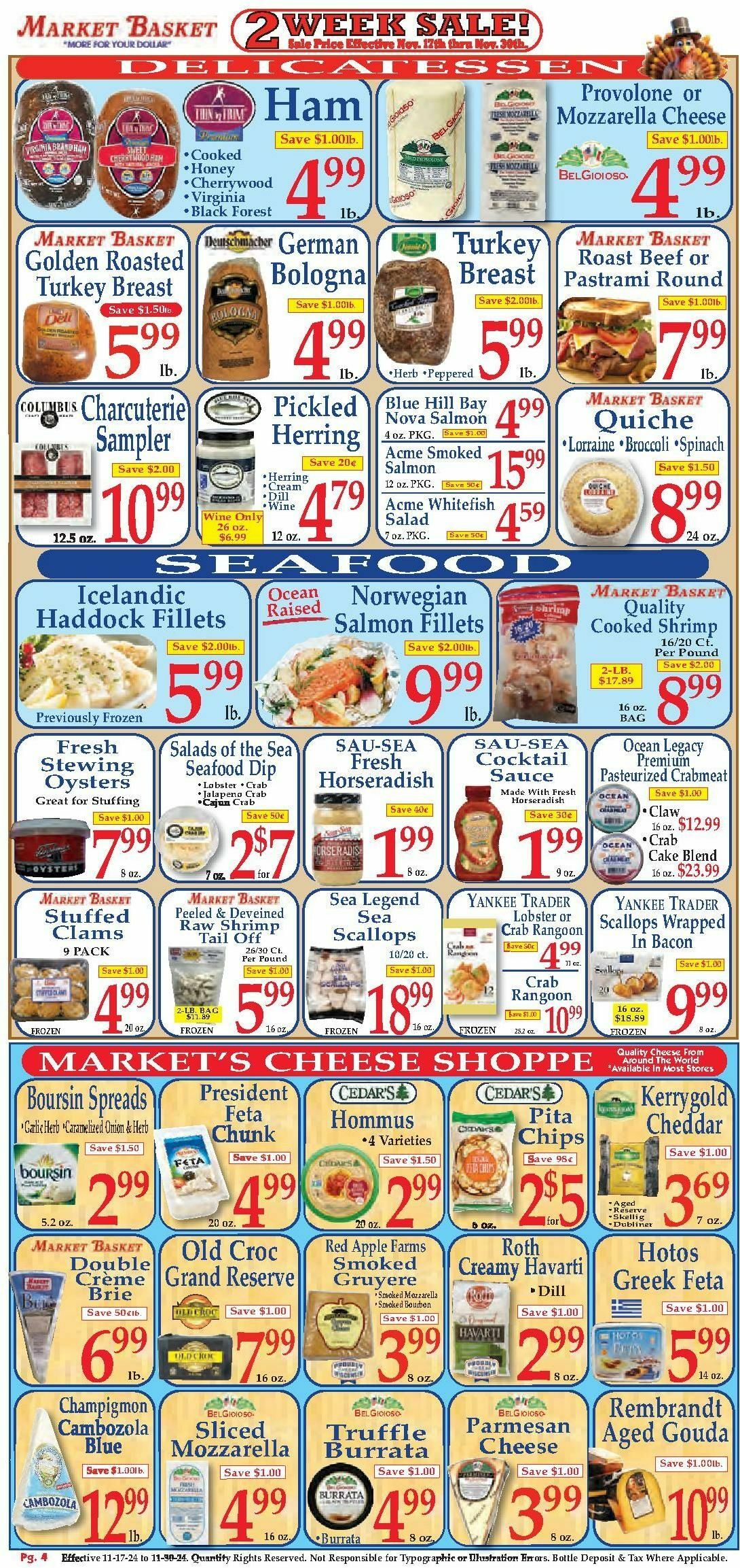 Market Basket Weekly Ad from November 17