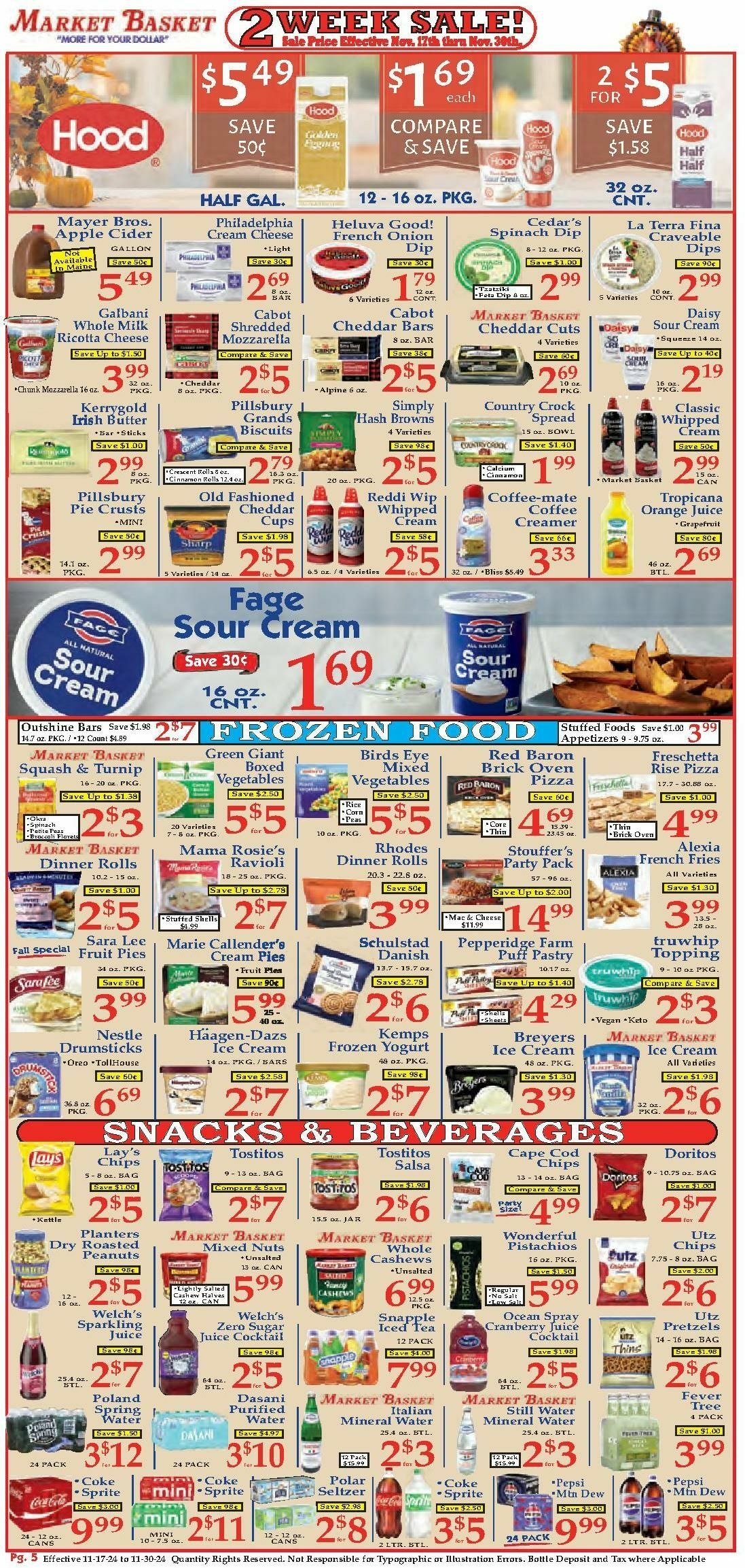 Market Basket Weekly Ad from November 17