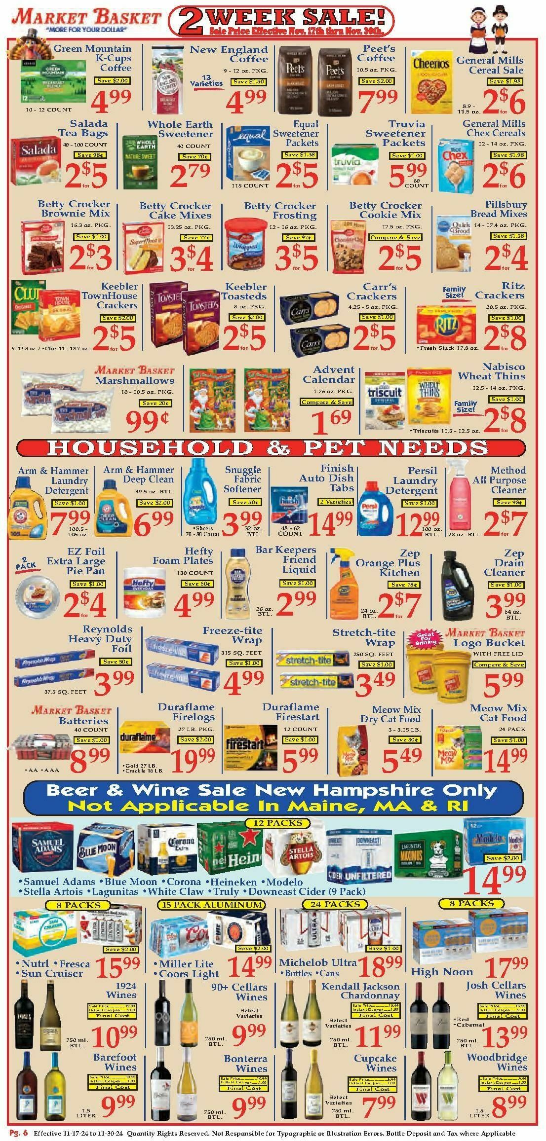 Market Basket Weekly Ad from November 17