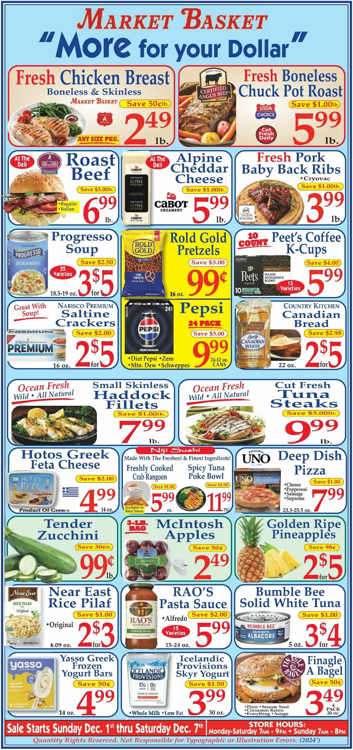 Market Basket Weekly Ad from December 1