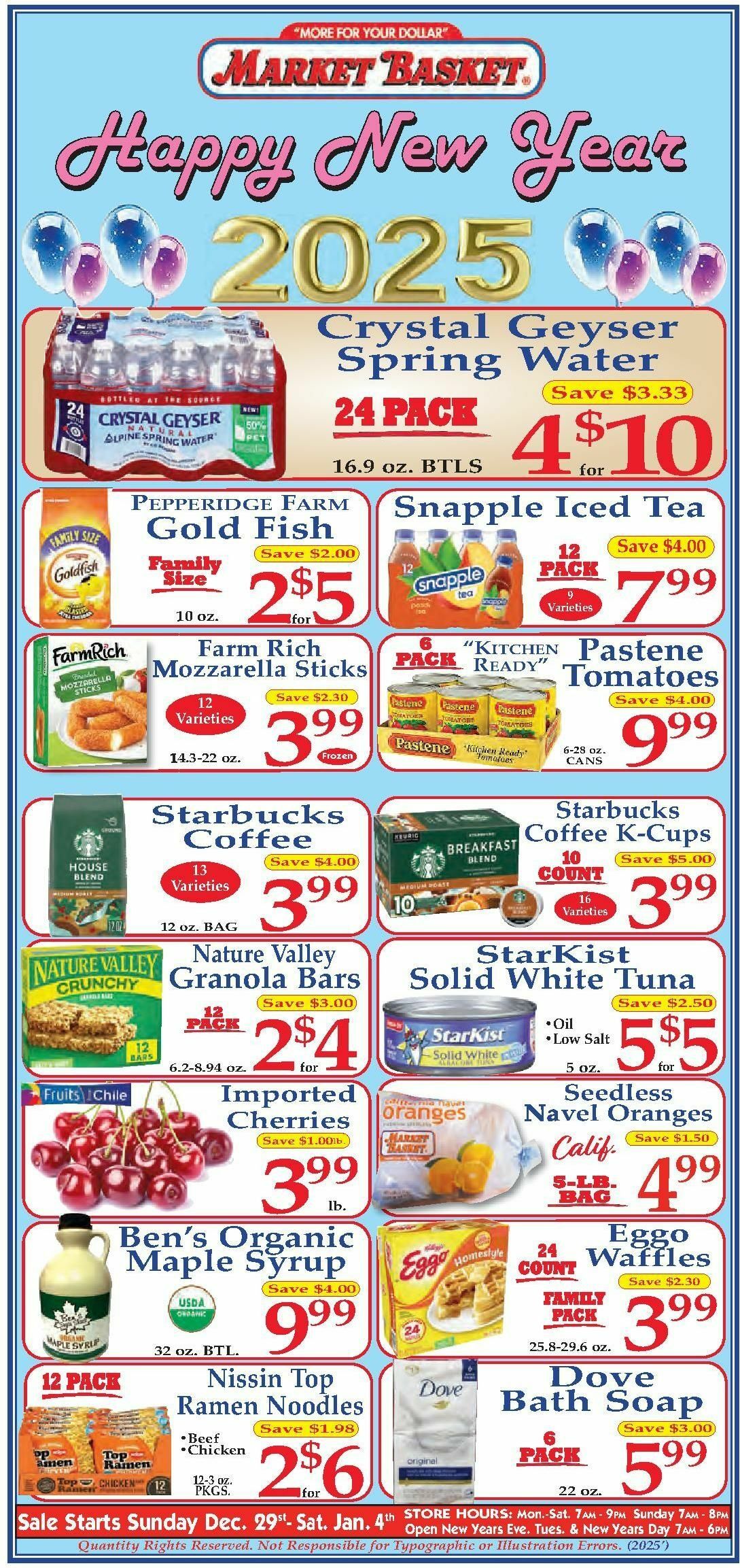 Market Basket Weekly Ad from December 29