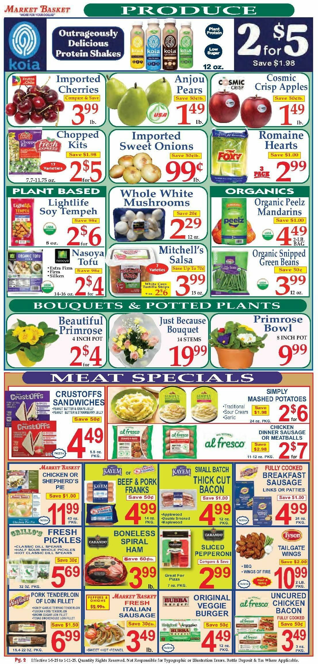 Market Basket Weekly Ad from January 5